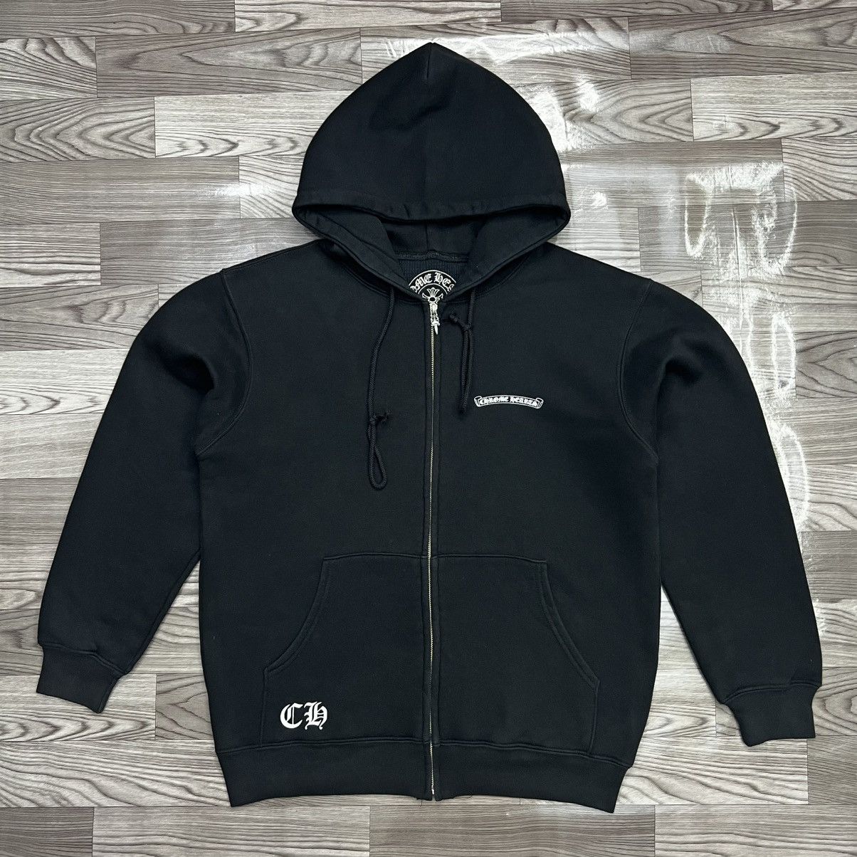 Chrome Hearts Chrome Hearts USA Scripts Logo Zip-Up Hoodie Size US L / EU 52-54 / 3 - 1 Thumbnail