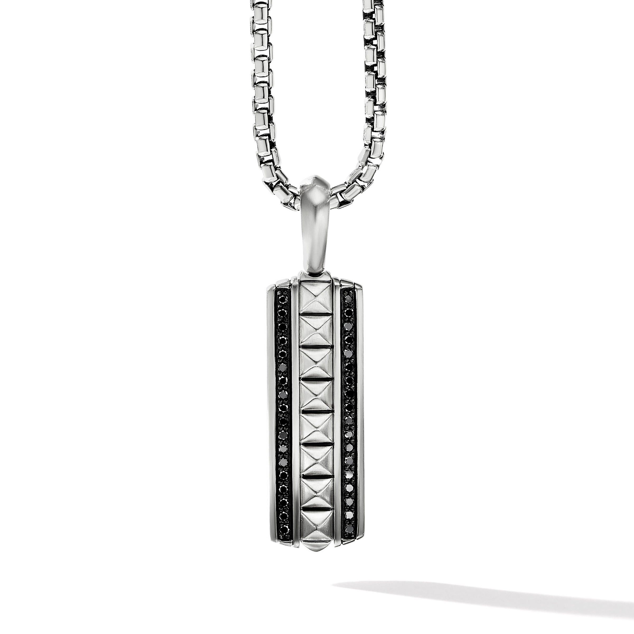 David Yurman o1w1db10526 D25613M /Size 9/Pyramid Ingot Tag in Silver Size ONE SIZE - 1 Thumbnail