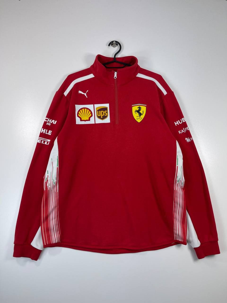 Puma Puma Ferrari F1 Team Pullover Half Zip Sweatshirt Sz L Size US M / EU 48-50 / 2 - 1 Thumbnail