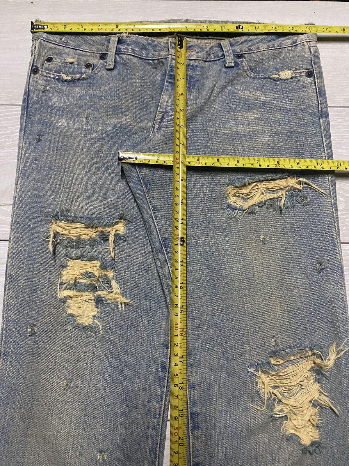 MOUSSY Vintage 2002 Moussy Mud Wash Distressed Bootcut Flare Jeans Size US 32 / EU 48 - 15 Thumbnail