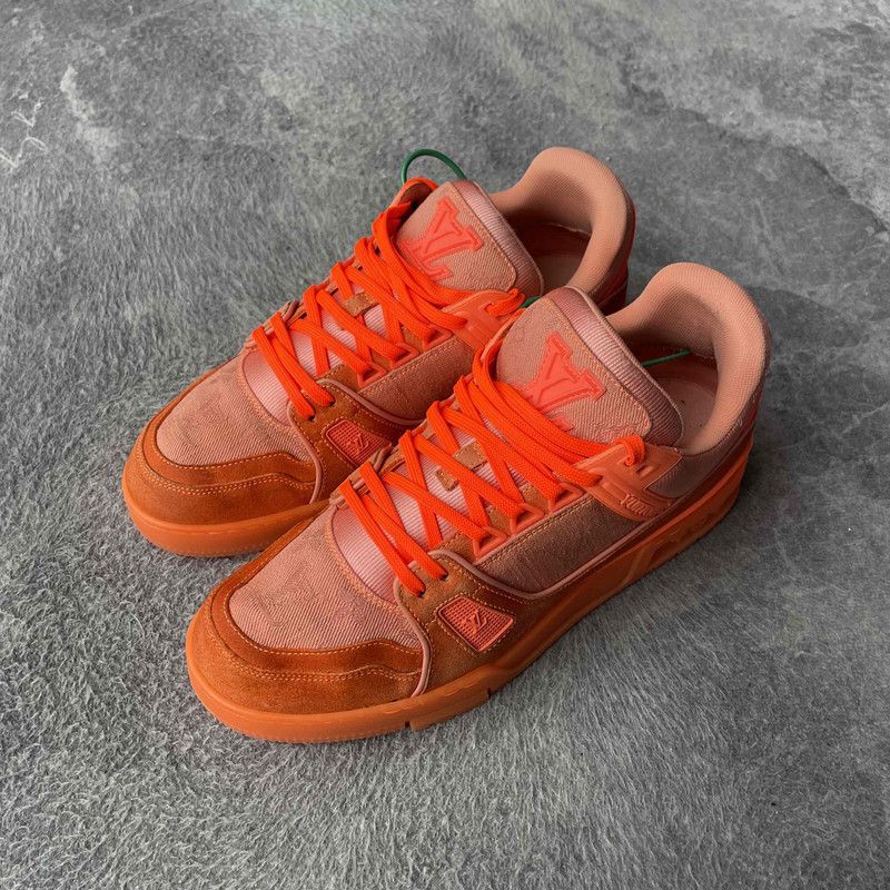Louis Vuitton Virgil Louis Vuitton Orange Fashion Sneakers 0079 Size US 8 / EU 41 - 1 Thumbnail
