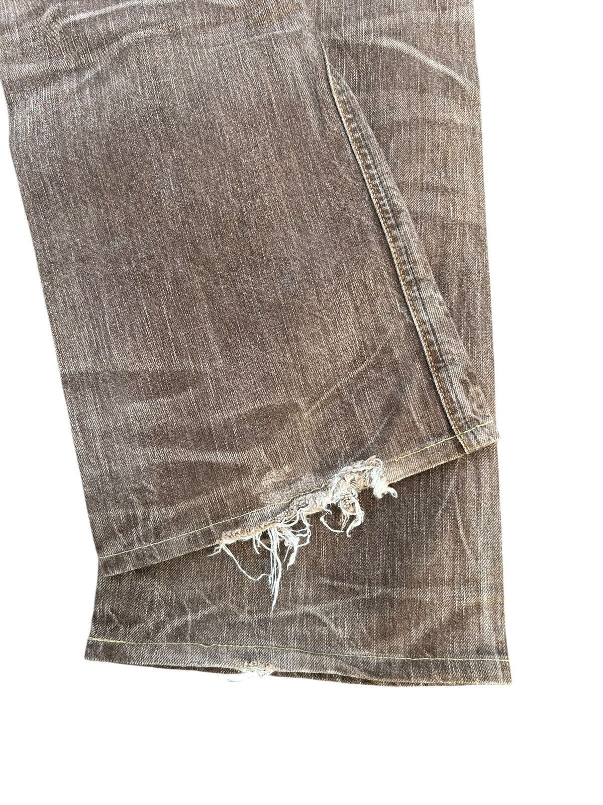 Japanese Brand × Kapital × Vintage Rusty Edwin Flare Distressed Japanese Denim Jeans Size US 31 - 7 Thumbnail