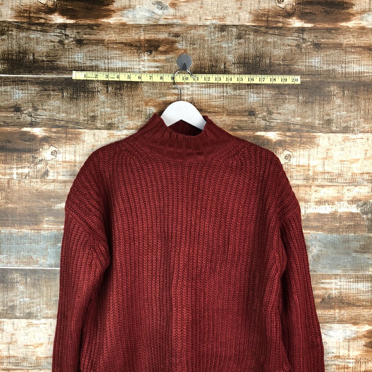 GU × Homespun Knitwear GU japan vintage Maroon Knitwear #A1740 Size S / US 4 / IT 40 - 2 Thumbnail