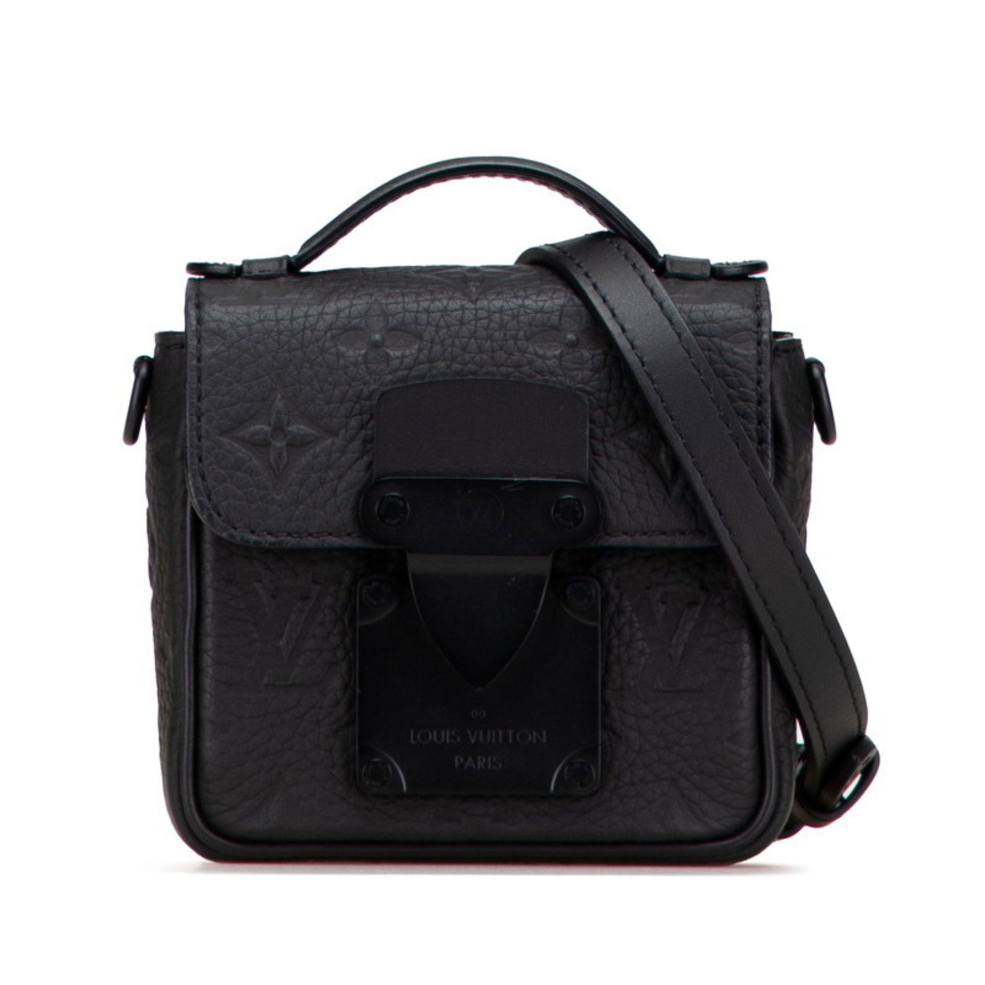 Louis Vuitton Louis Vuitton Taurillon Monogram Pico S-Lock Mini Handbag/Shoulder Bag, 2-Way, M83148, Black Leather, Women's, LOUIS VUITTON Size ONE SIZE - 1 Thumbnail