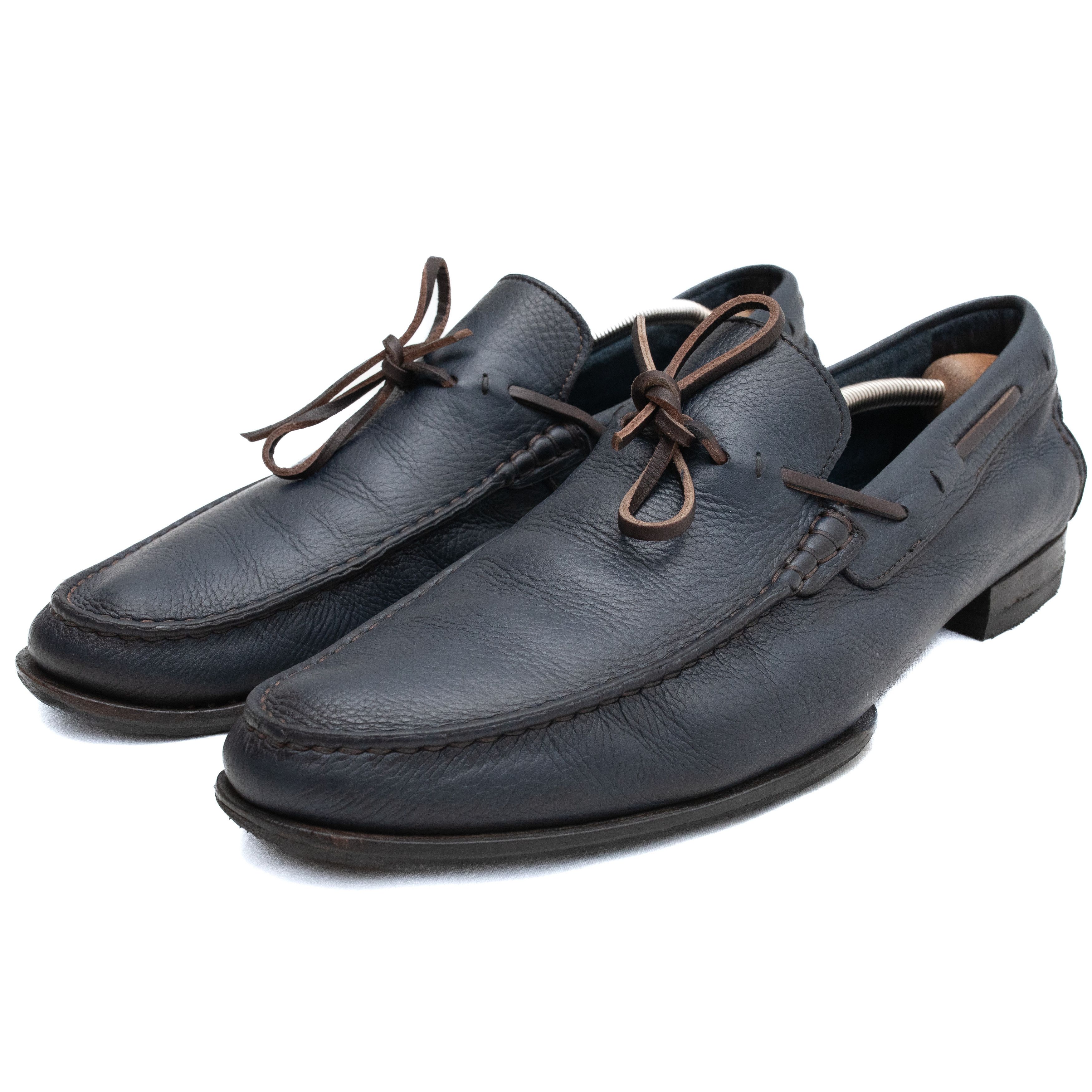Santoni SANTONI 653$ Driving Leather Loafers Size US 13 / EU 46 - 1 Thumbnail