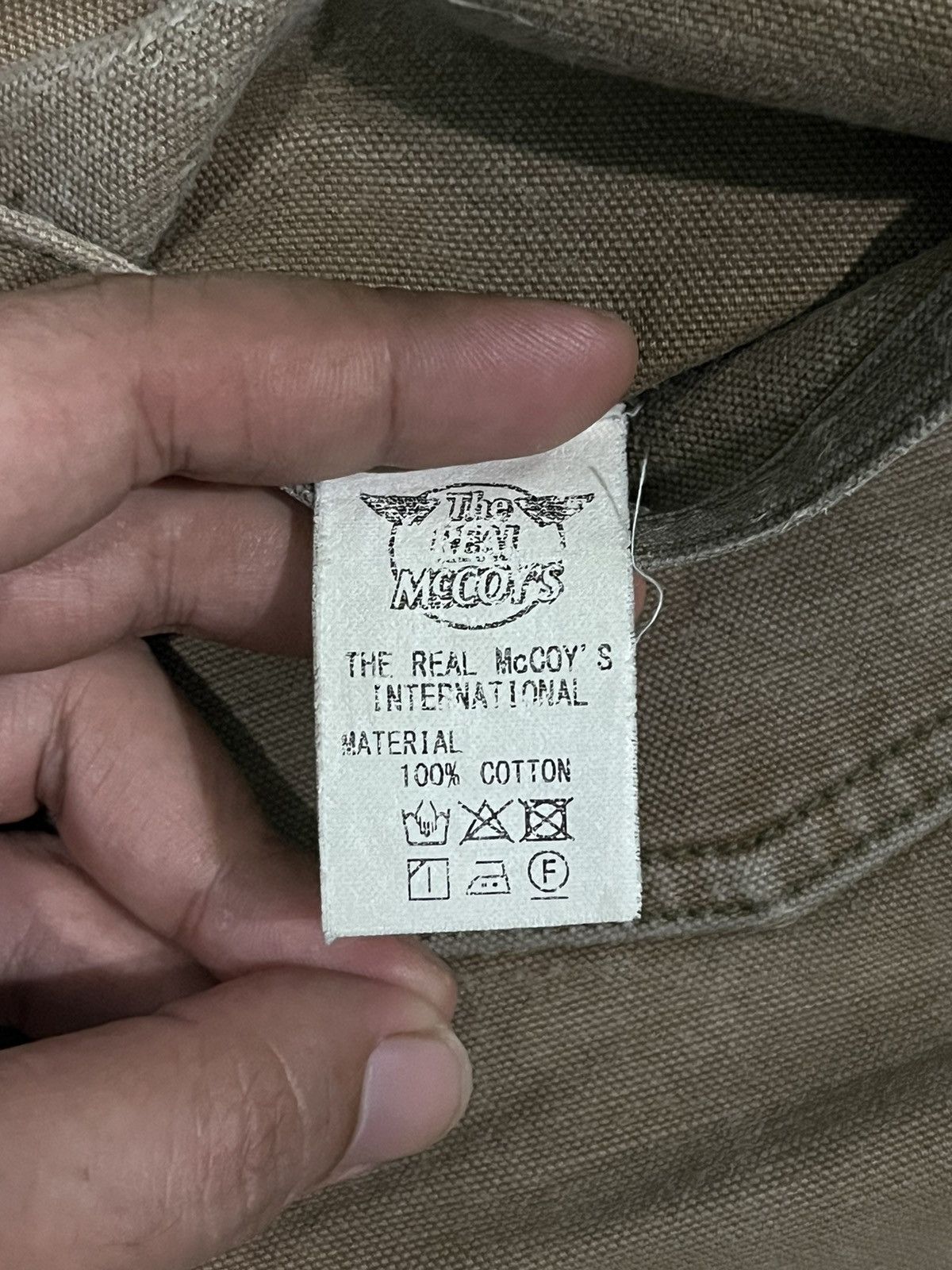 The Real McCoy's Vintage 90s The Real McCoys Khaki Double Knee Workwear Pants Size US 30 / EU 46 - 15 Thumbnail
