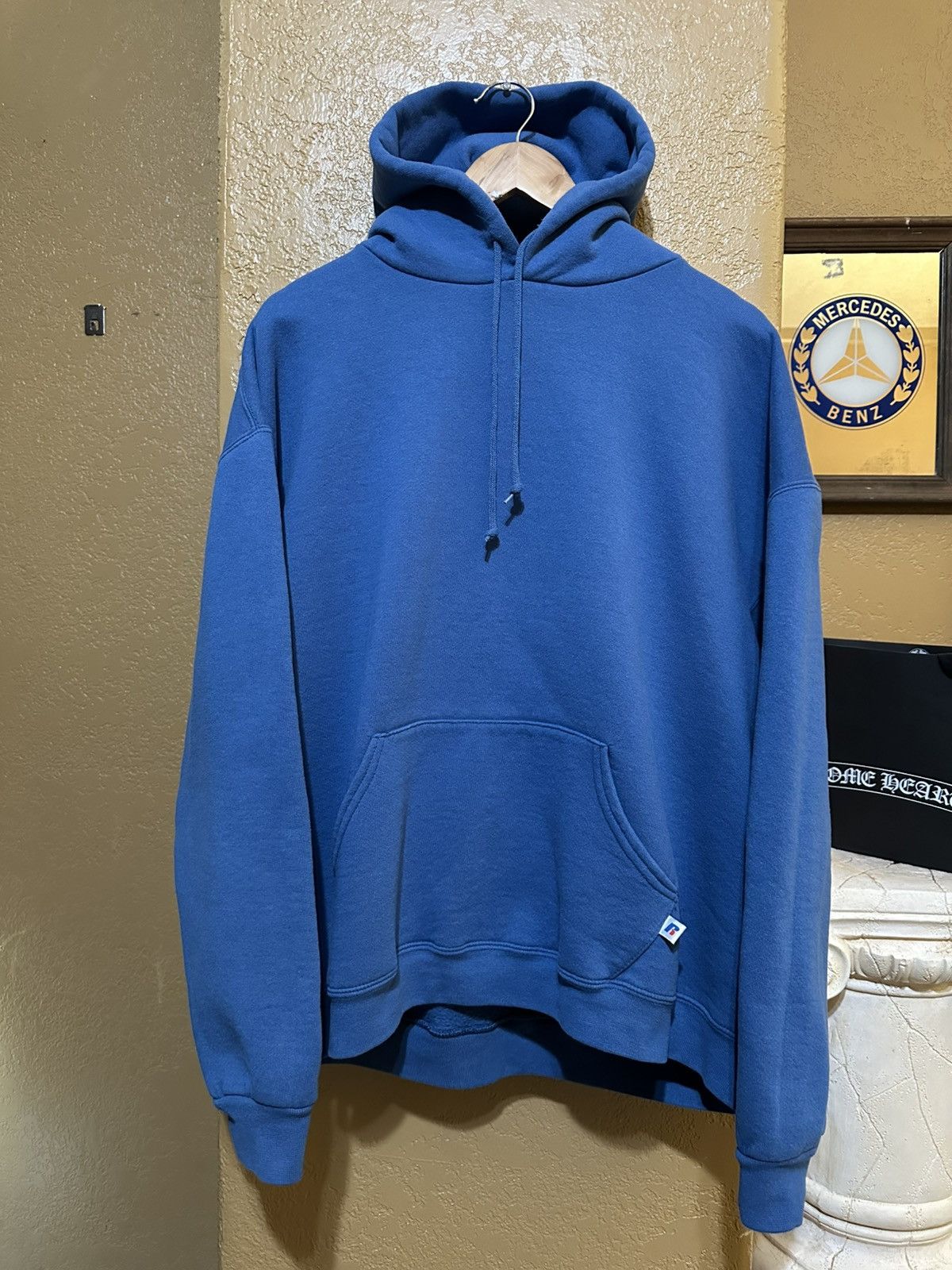 Russell Athletic RARE VINTAGE Russell Athletic BLUE Pullover Hoodie XL Size US XL / EU 56 / 4 - 1 Thumbnail
