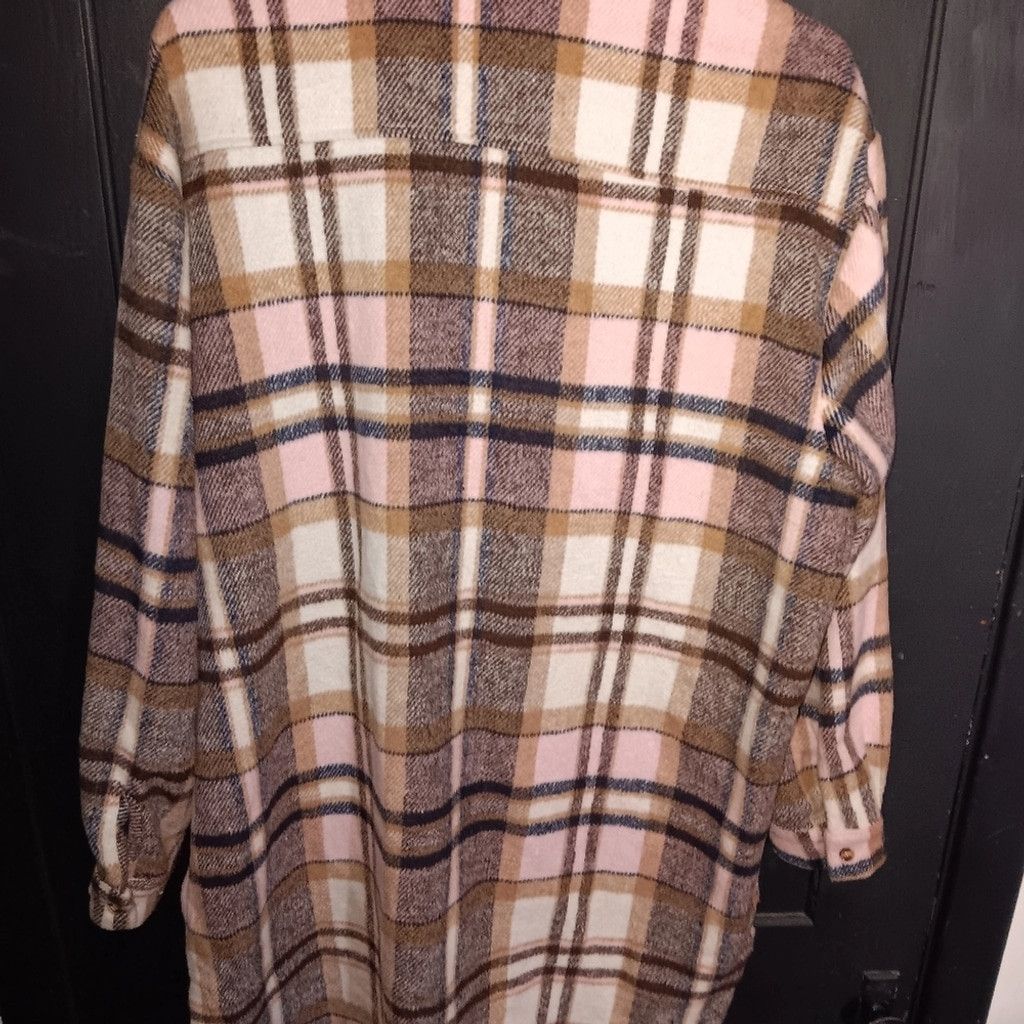 Missguided Missguided heavy Flannel Jacket, pink/white/black, S 2, NWOT Size XS / US 0-2 / IT 36-38 - 3 Thumbnail