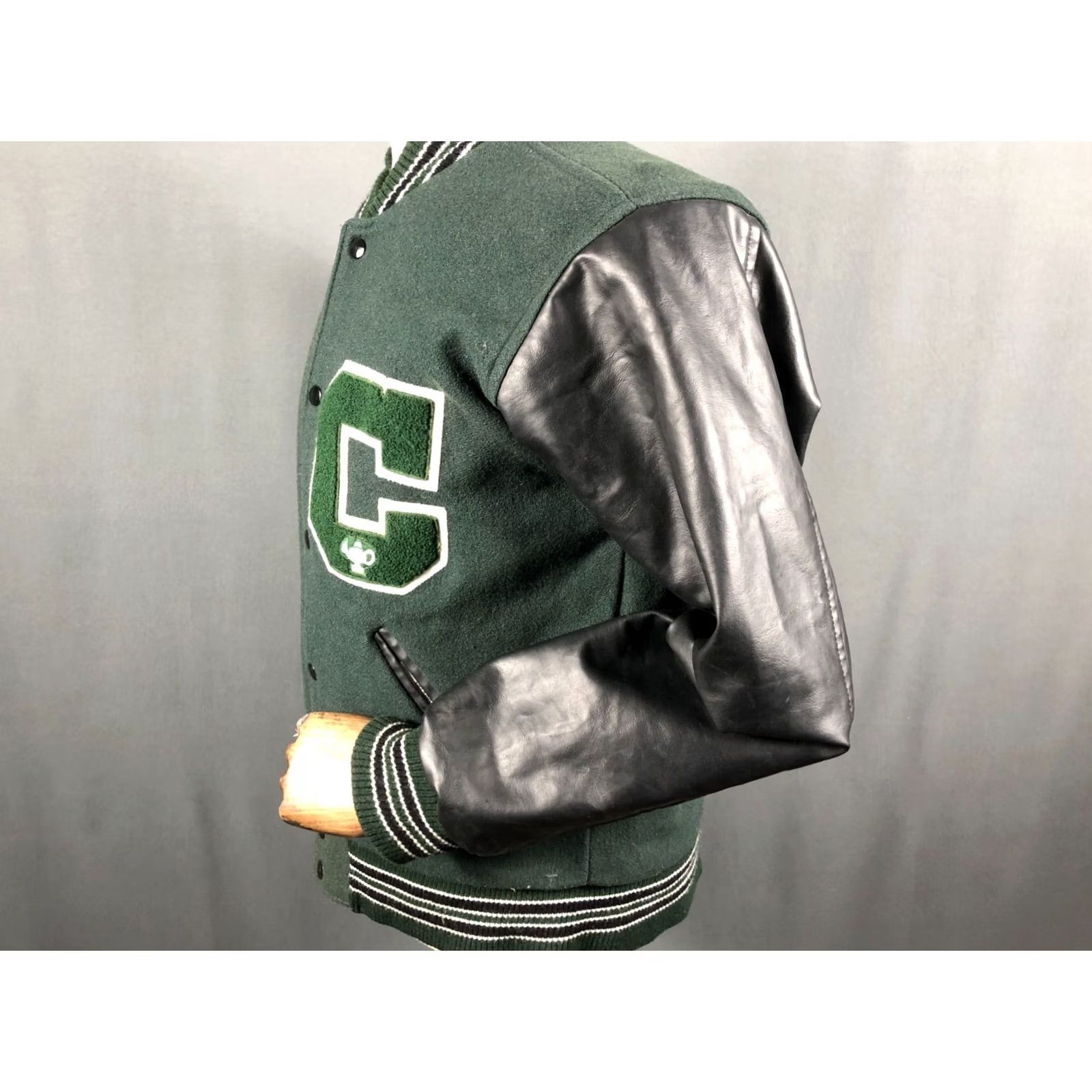 Vintage Awards USA Varsity Jacket Melton Wool Green Men M Vintage US Made Size US M / EU 48-50 / 2 - 6 Thumbnail