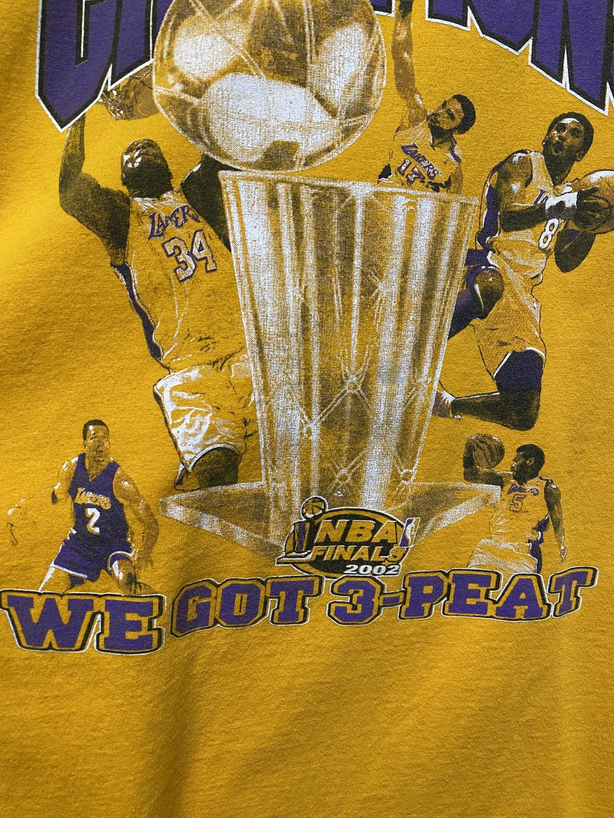 NBA × Vintage Vintage 2002 Los Angeles Lakers Championship Kobe Shirt 2XL Size US XXL / EU 58 / 5 - 7 Thumbnail