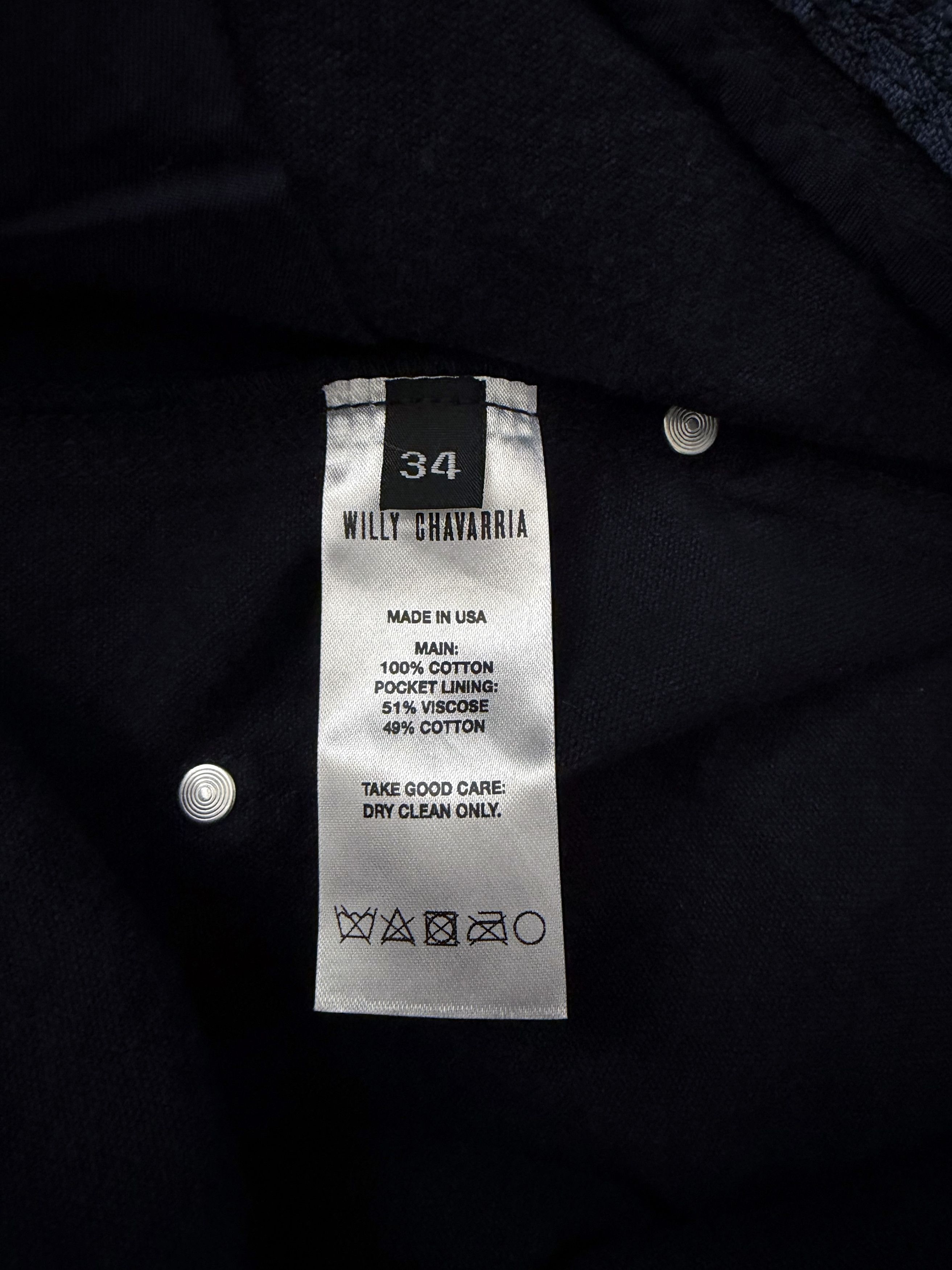Willy Chavarria Stockton Double Knee Short in Peacoat Size US 30 / EU 46 - 8 Thumbnail