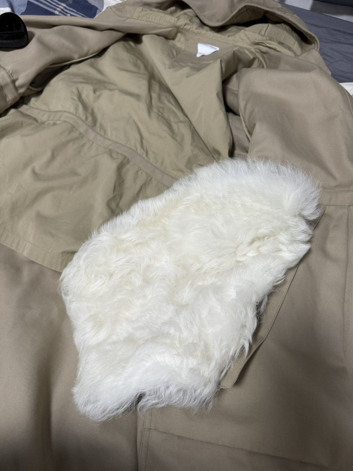 Bottega Veneta Beige Hooded Parka Coat Size US M / EU 48-50 / 2 - 8 Thumbnail