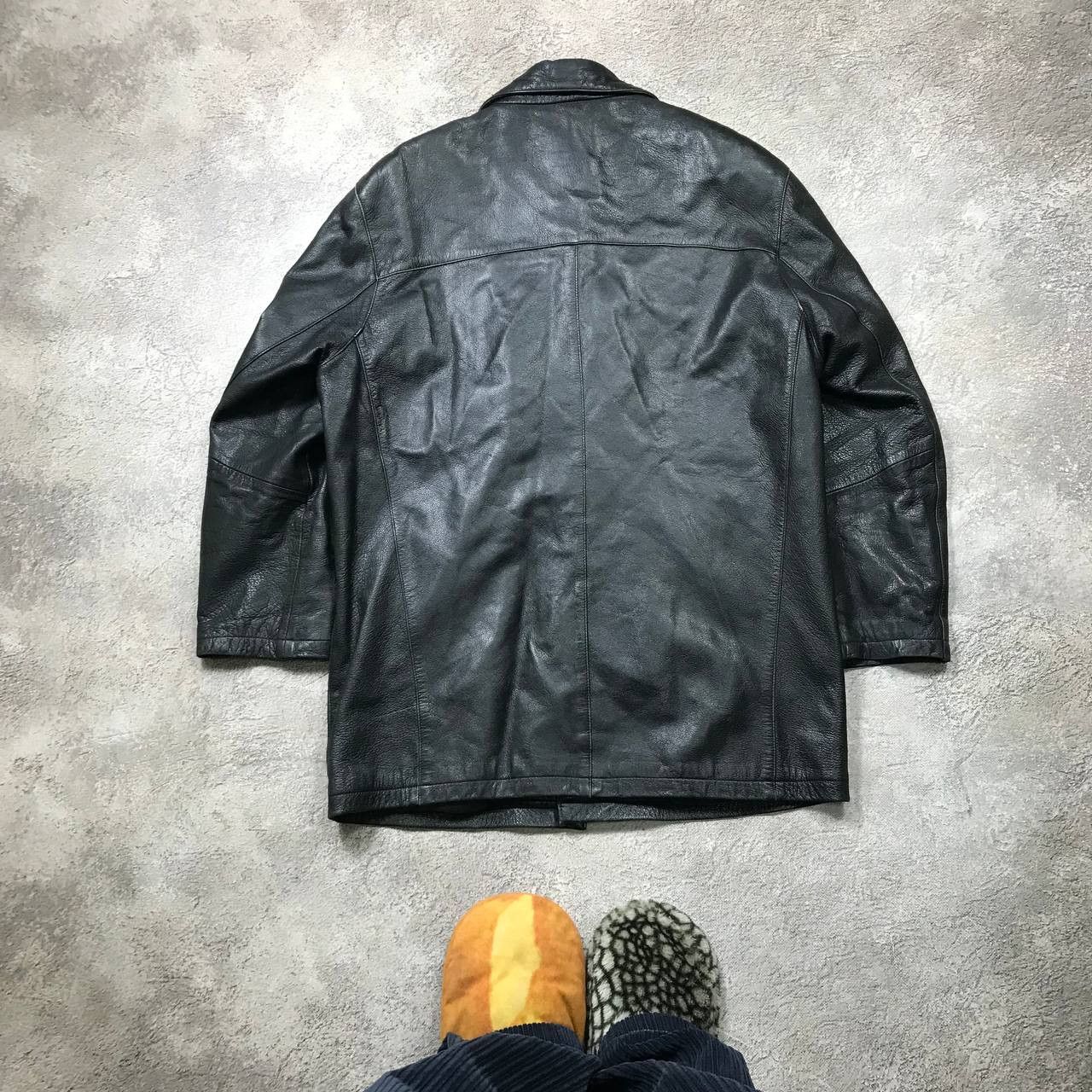 Vintage Vintage 90s Oversized Leather Blazer Jacket Streetwear XXL Size US XXL / EU 58 / 5 - 6 Thumbnail