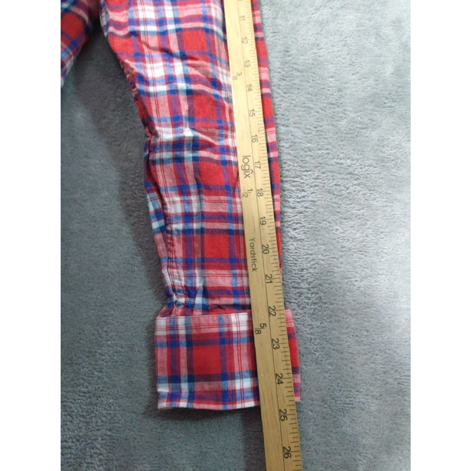 Banana Republic Banana Republic Shirt Mens Medium Red Plaid Linen Blend Button Up Long Sleeve Size US M / EU 48-50 / 2 - 6 Thumbnail