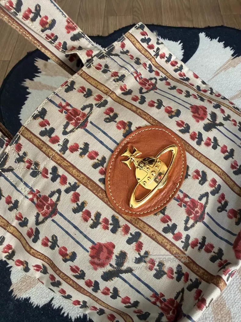 Vivienne Westwood Vivienne Westwood size os Vintage Floral Saturn Tote Bag Size ONE SIZE - 5 Thumbnail