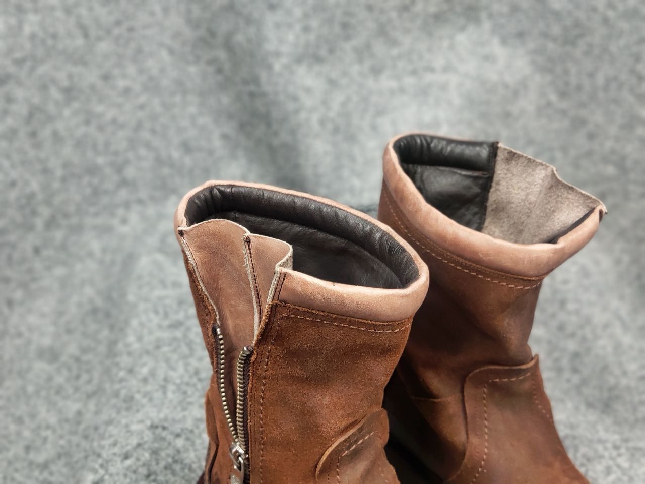 Alberto Fasciani Alberto Fasciani Handmade Luxury Ankle Zip Leather Boots Size US 6 / IT 36 - 13 Thumbnail
