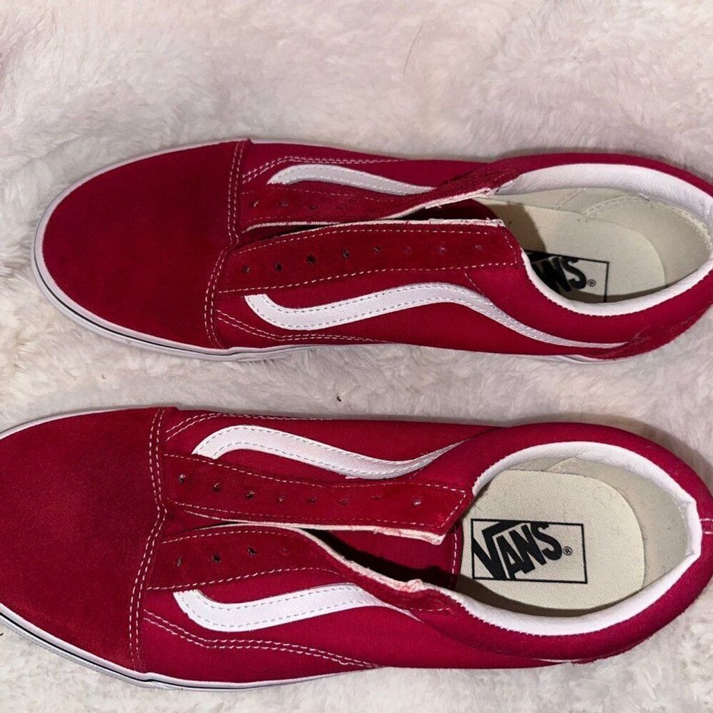 Vans Mens Old Skool Shoe Racing Red Size 11.5 Size US 11.5 / EU 44-45 - 3 Thumbnail