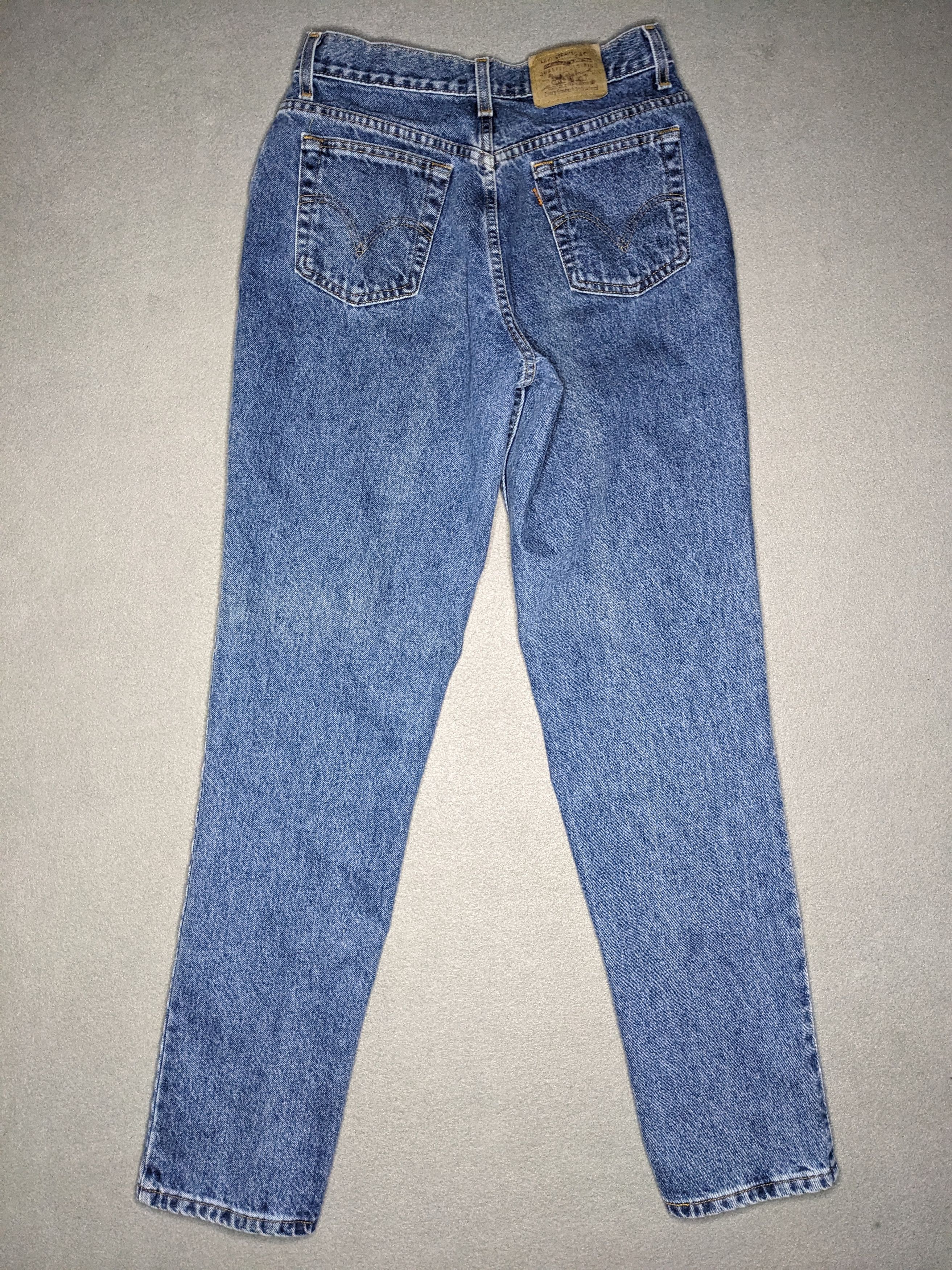 Levi's VINTAGE 90s Levis 550 Orange Tab Jeans High Rise Denim Size 29" - 6 Thumbnail