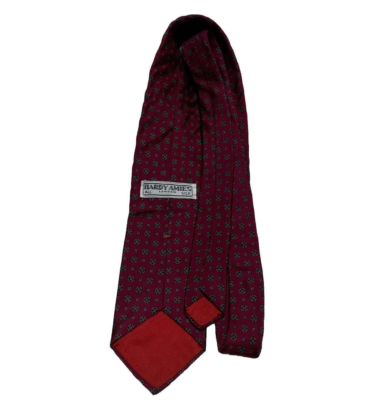 Hardy Amies Hardy Amies London Men's Silk Tie Burgundy Size ONE SIZE - 2 Thumbnail