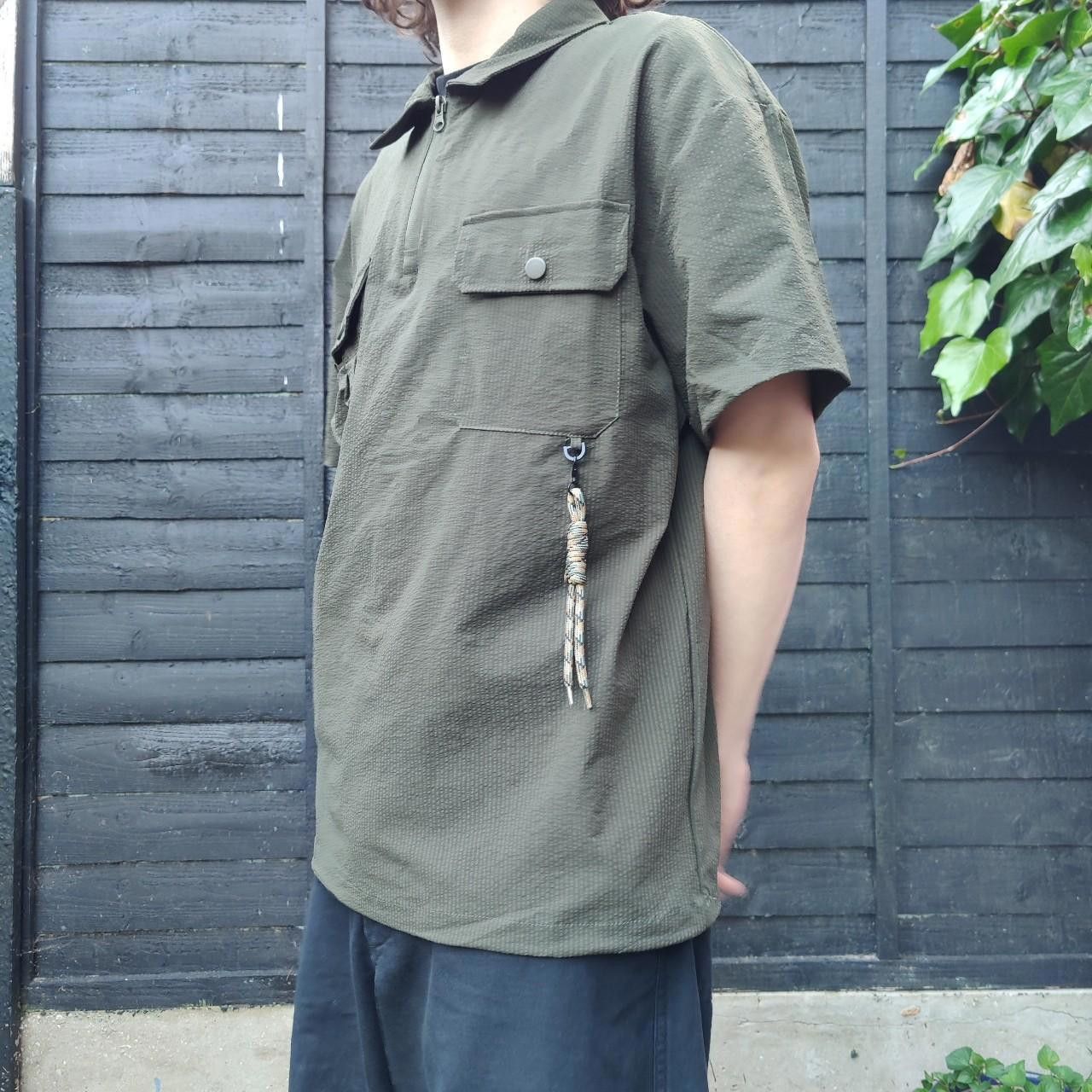 Other Japanese Khaki Quarter-zip Pocket Shirt Size US M / EU 48-50 / 2 - 2 Thumbnail