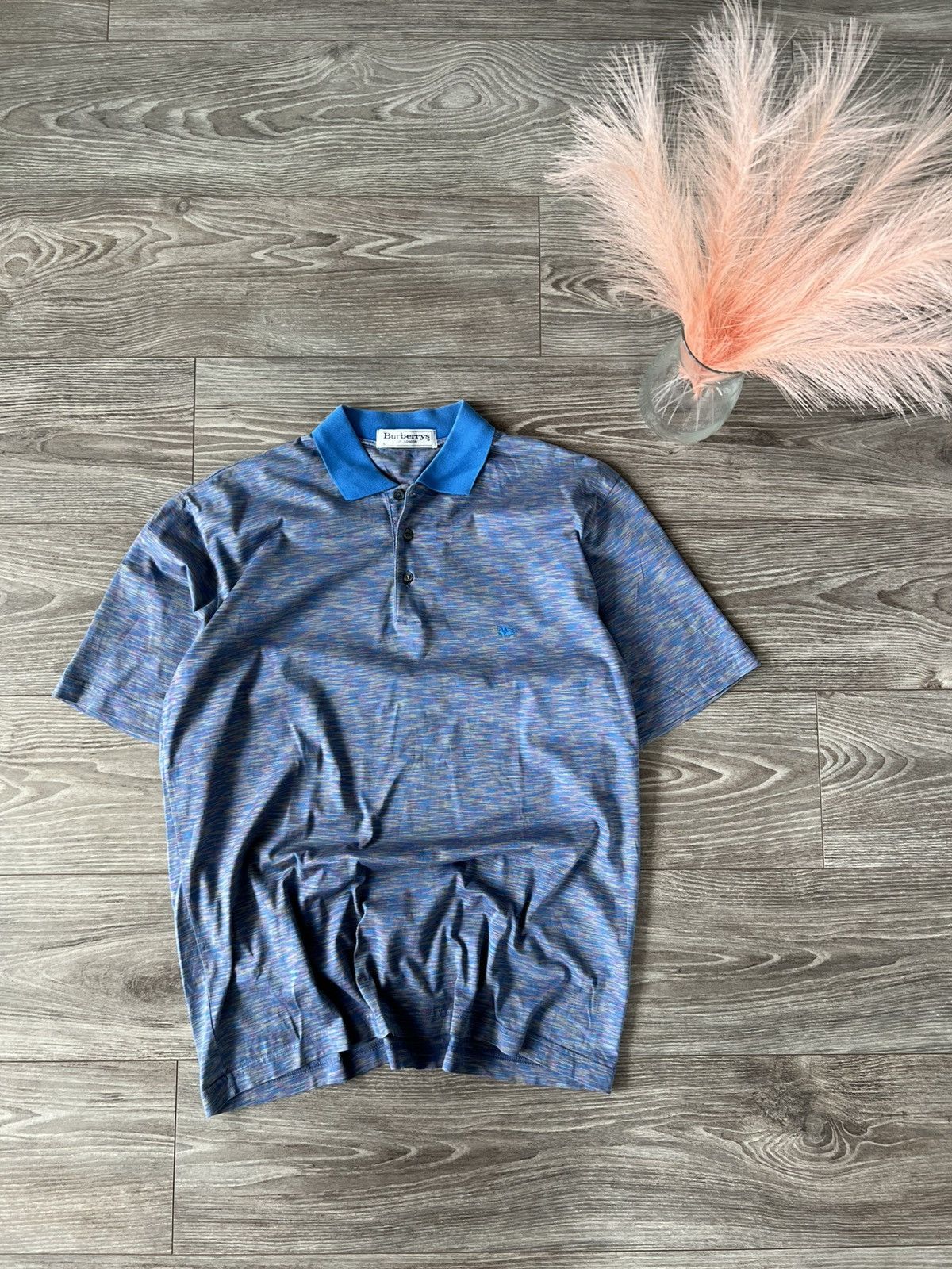 Burberry × Vintage Vintage Burberrys of London Straight Multicolour Polo Size US L / EU 52-54 / 3 - 1 Thumbnail