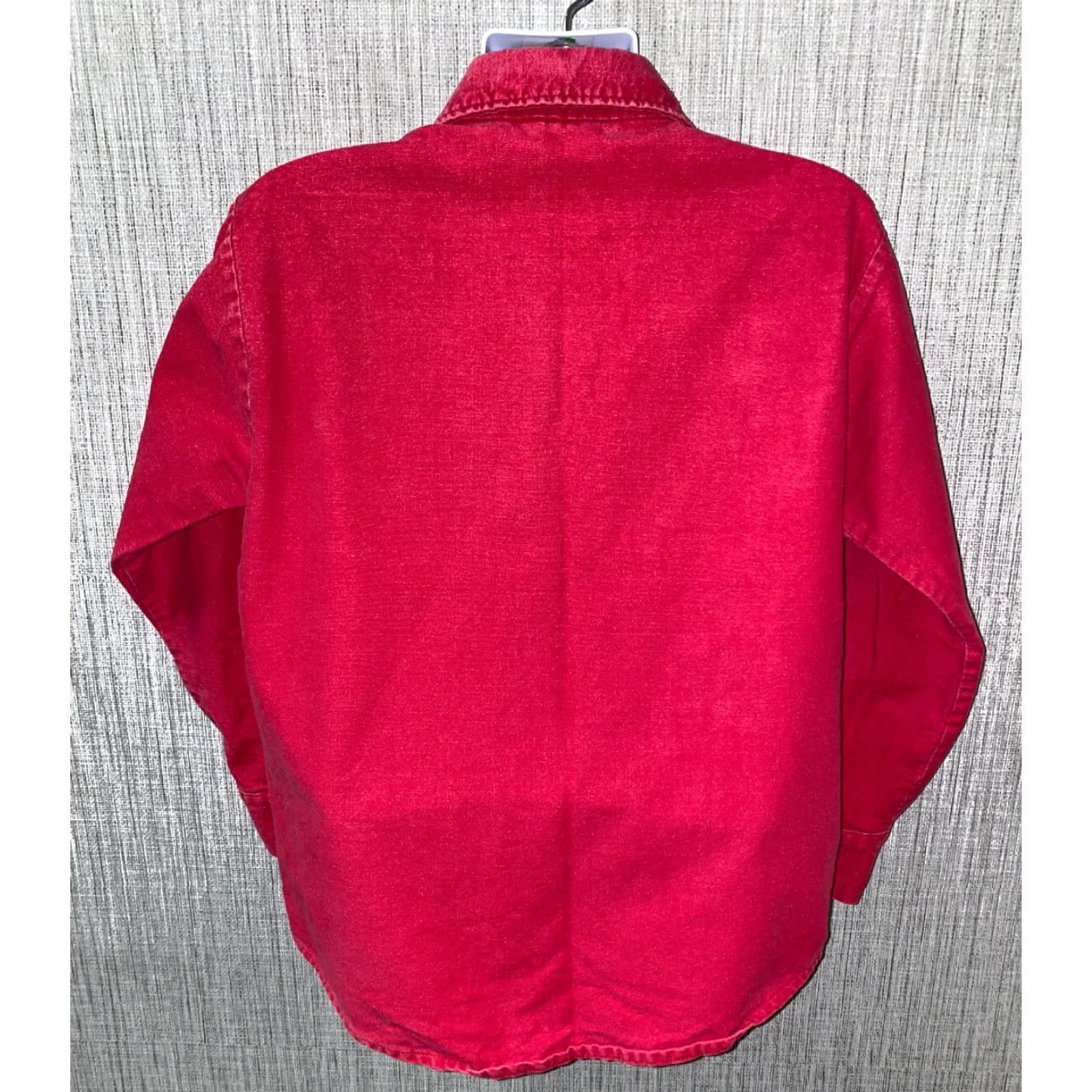 Vintage Frostproof Men's Red Cotton Long Sleeve Button-Up Shirt Size L Casual Regular Size US L / EU 52-54 / 3 - 5 Thumbnail