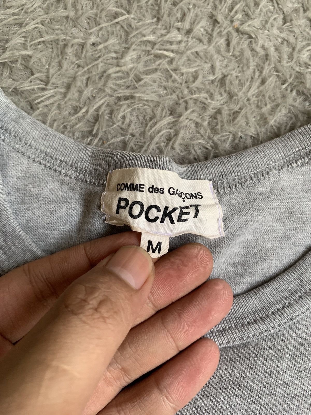 Comme des Garcons × Comme des Garcons Homme × Japanese Brand Vintage Comme Des Garcons Pocket Tee Size US M / EU 48-50 / 2 - 2 Thumbnail