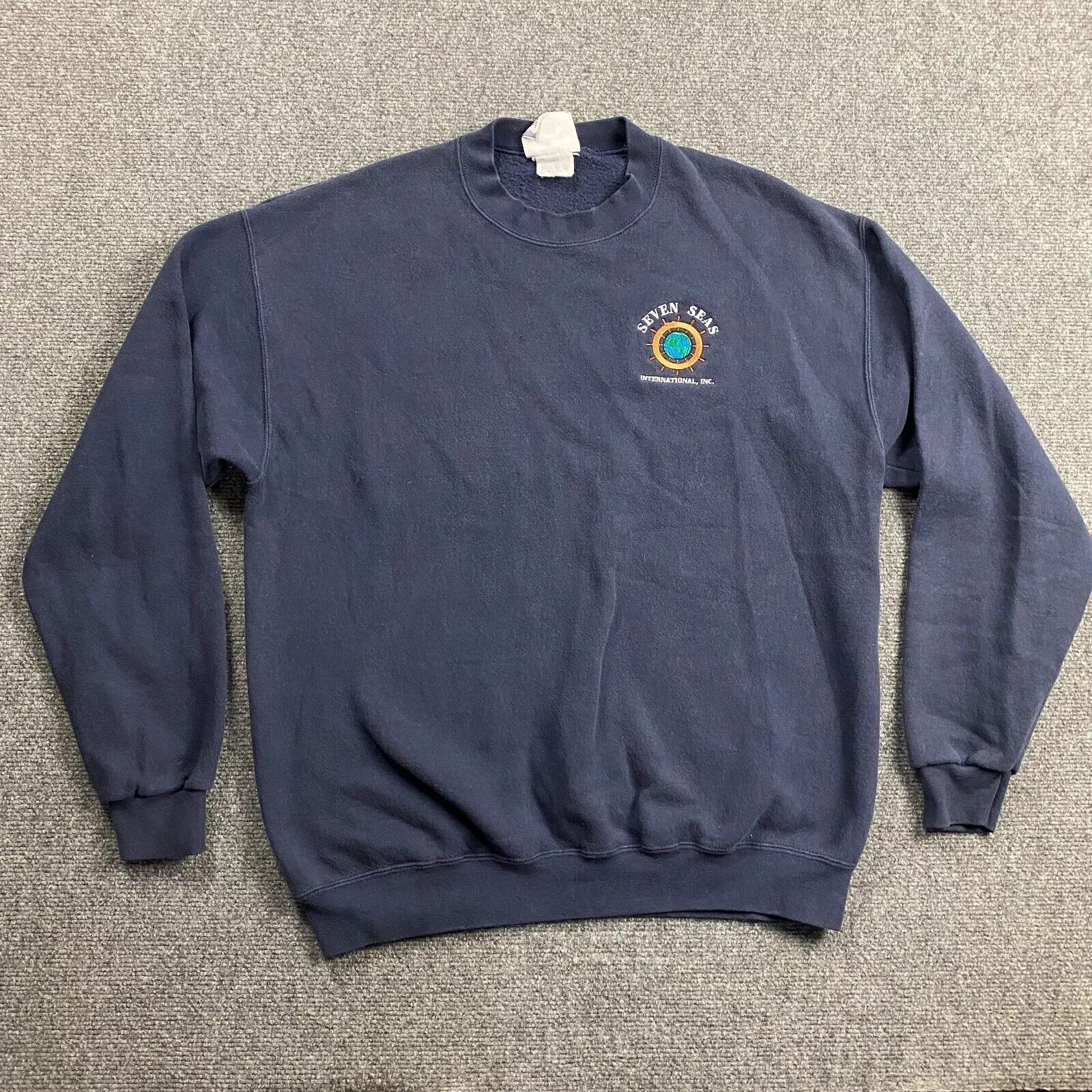 Lee × Vintage Vintage Lee Sweatshirt Men's Large Seven Seas Heavyweight L Size US L / EU 52-54 / 3 - 1 Thumbnail