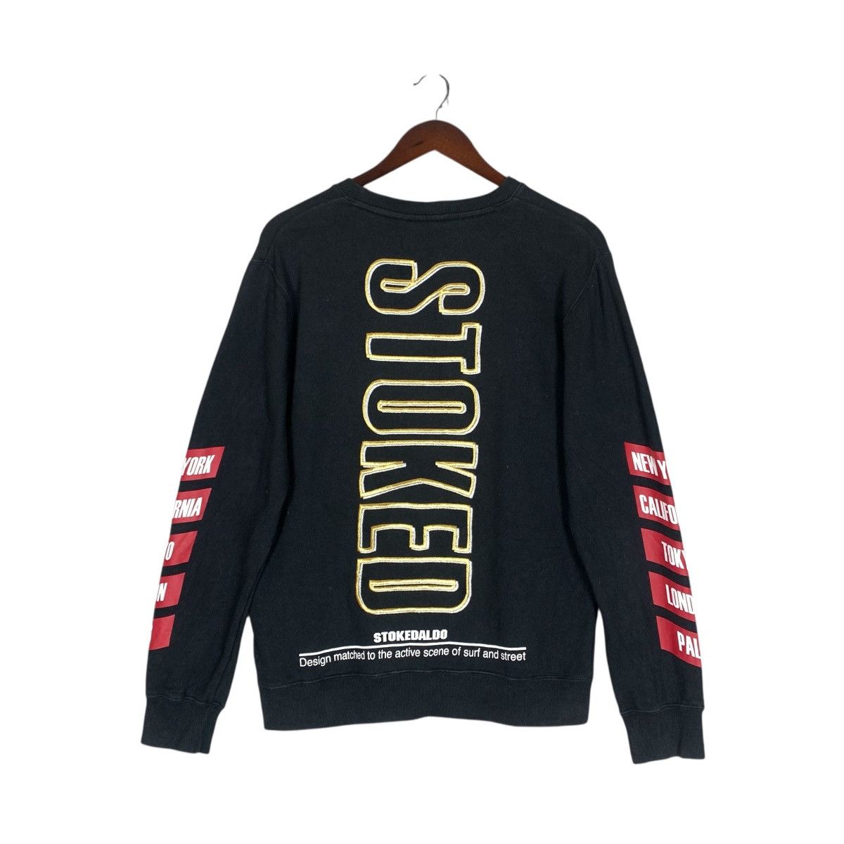 Japanese Brand Stoked Aldo JapaneseBrand StreetWear ActiveWear Sweatshirt Size US M / EU 48-50 / 2 - 1 Thumbnail
