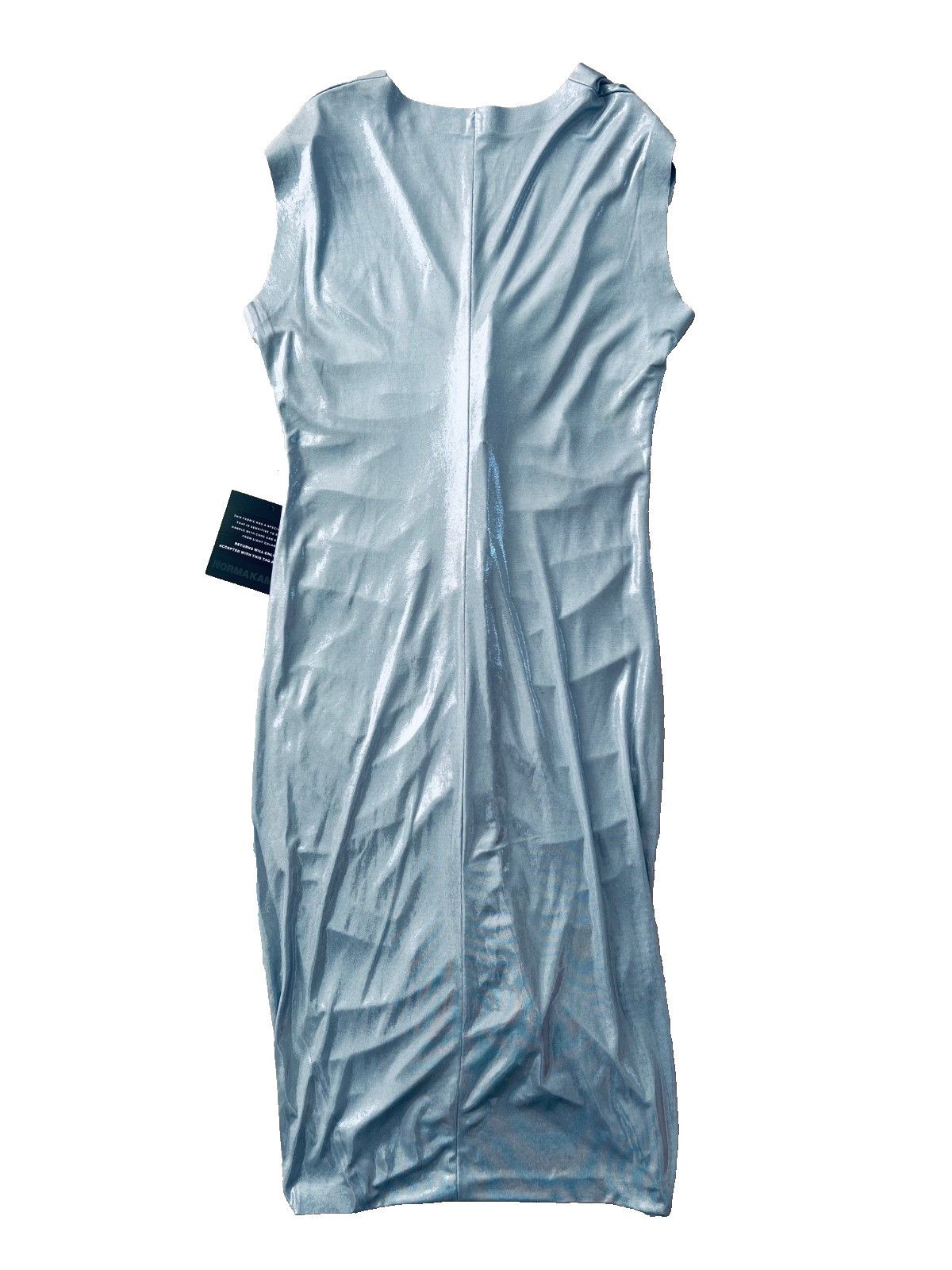 Norma Kamali Norma Kamali Ruched Shirred Dress Misty Blue ( M/38 ) | Grailed