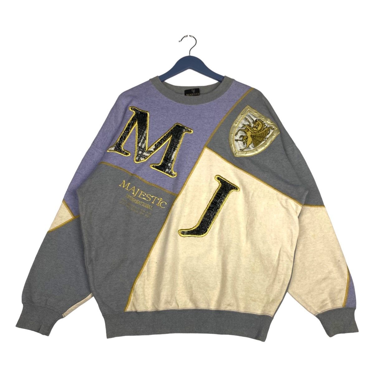 Majestic × Vintage Vintage Majestic Big Logo Crewneck Sweatshirt Size US XL / EU 56 / 4 - 1 Thumbnail