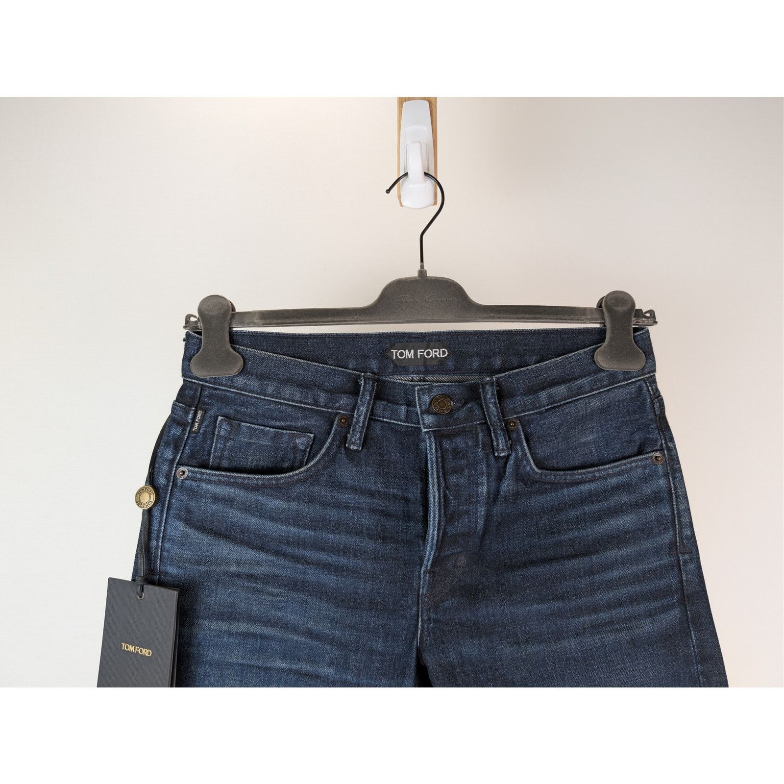 Tom Ford o1rshd1 Slim Fit Denim Jeans in Navy Blue Size US 30 / EU 46 - 3 Thumbnail