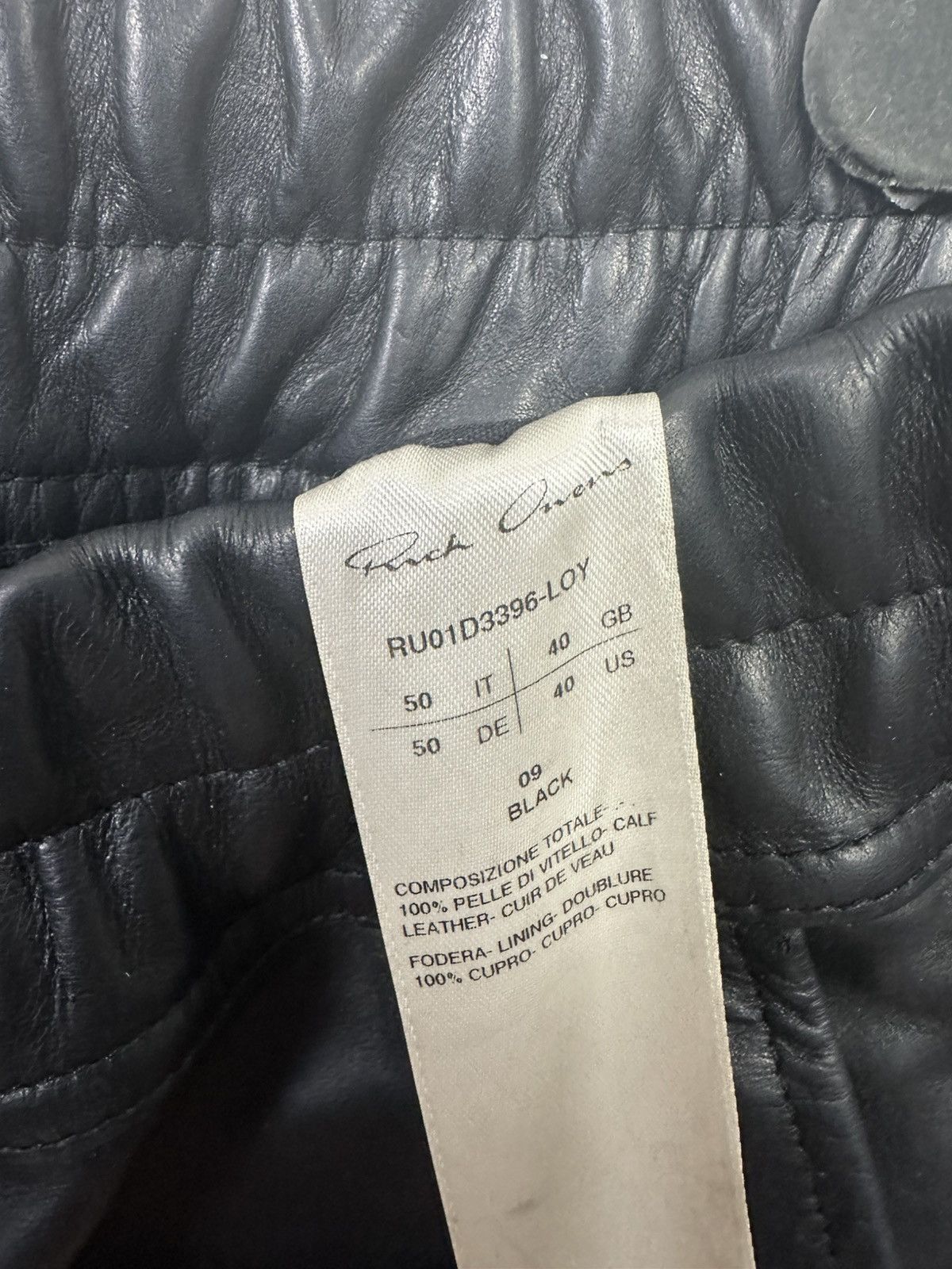 Rick Owens SS24 ‘LIDO’ Heavy Calfskin Cargojoggers Size US 34 / EU 50 - 7 Thumbnail