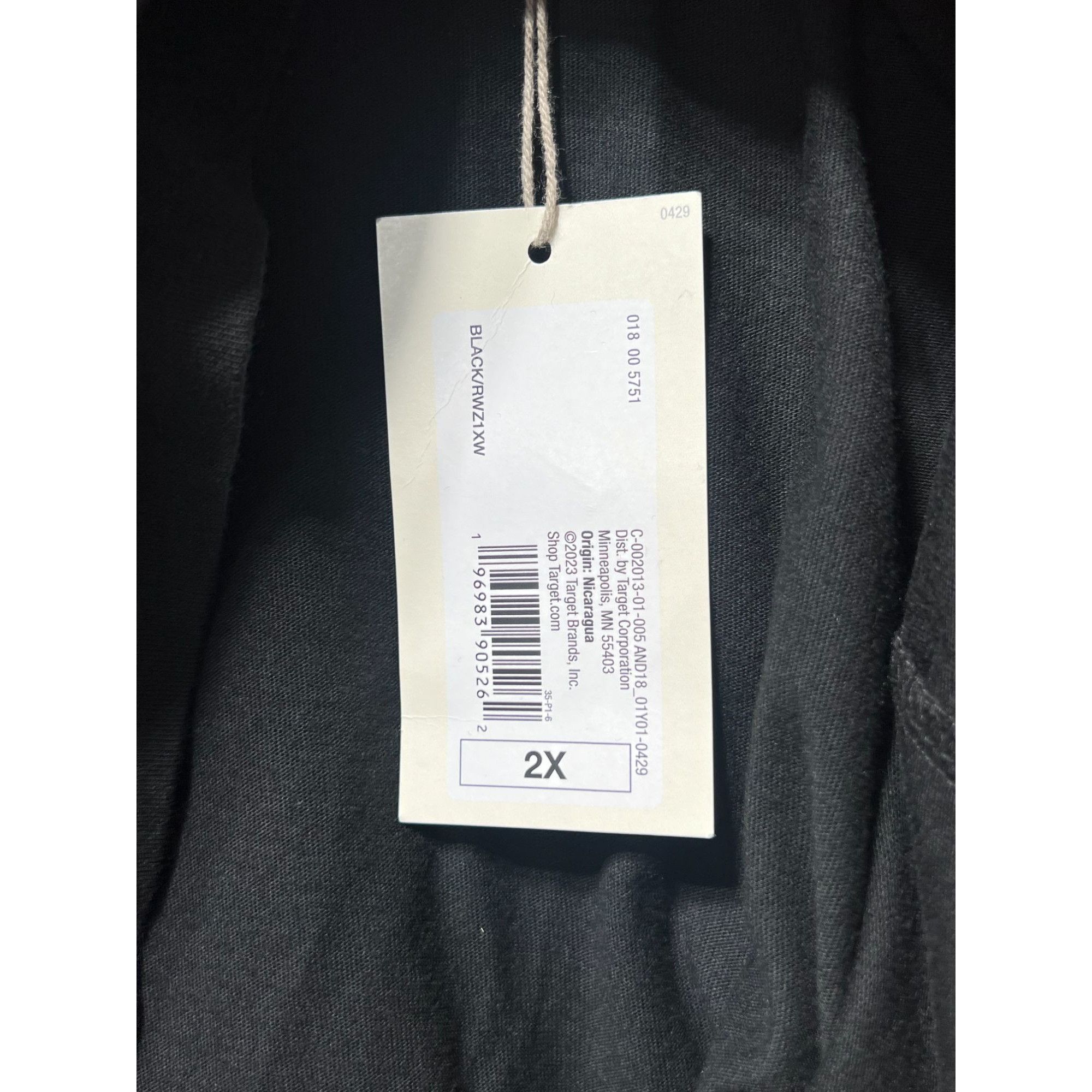 Other A New Day - Women's Short Sleeve Extended Shoulder T-Shirt - Size XXL / US 16-18 / IT 52-54 - 10 Thumbnail