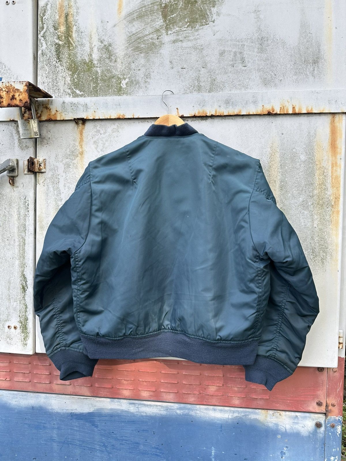 Vintage 🪖Vintage MA-1 Man Intermediate Bomber Jacket Size US L / EU 52-54 / 3 - 7 Thumbnail