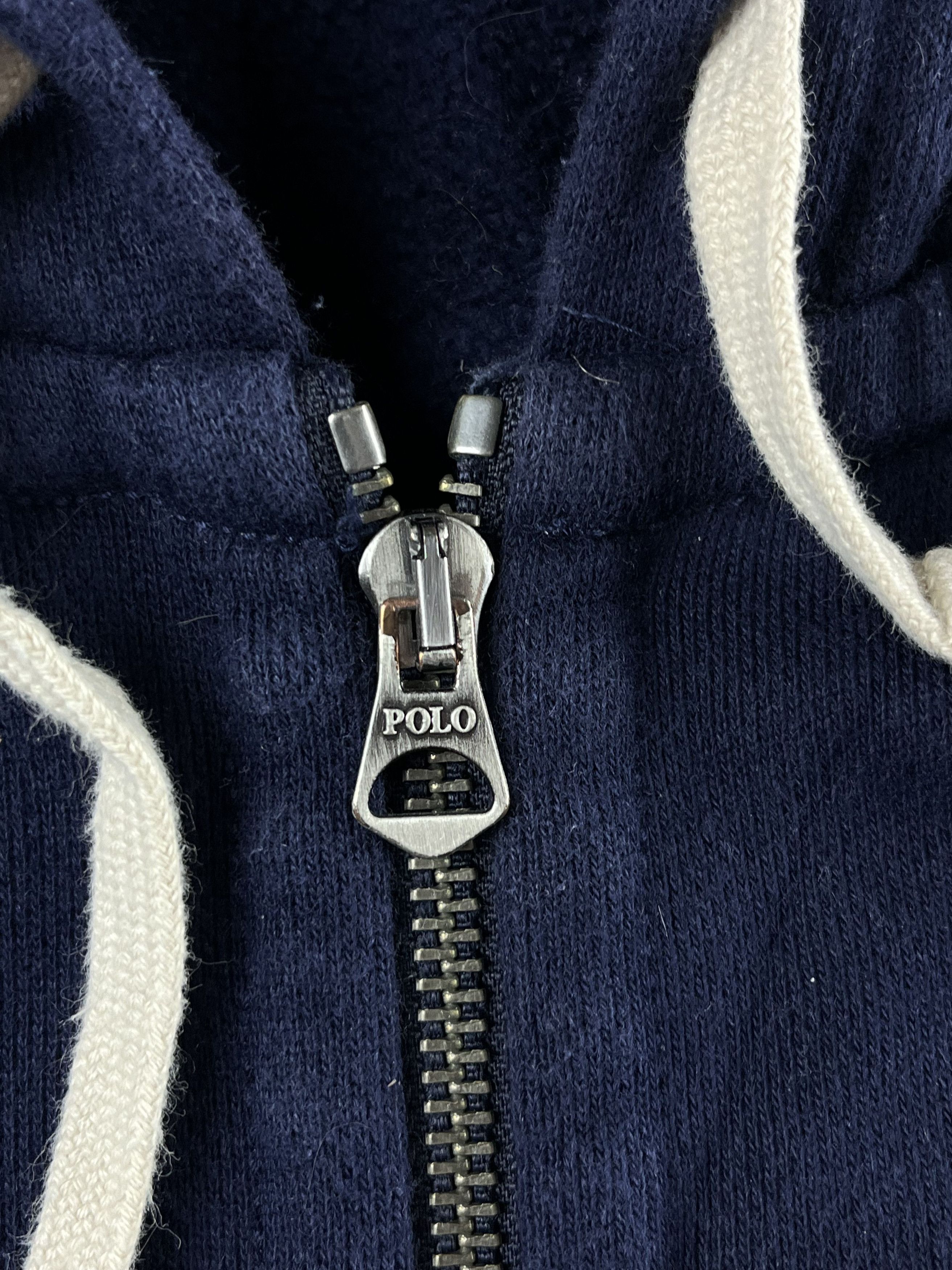 Polo Ralph Lauren × Ralph Lauren RARE! Polo Ralph Lauren Navy Blue Zip Hoodie Size US XL / EU 56 / 4 - 4 Thumbnail