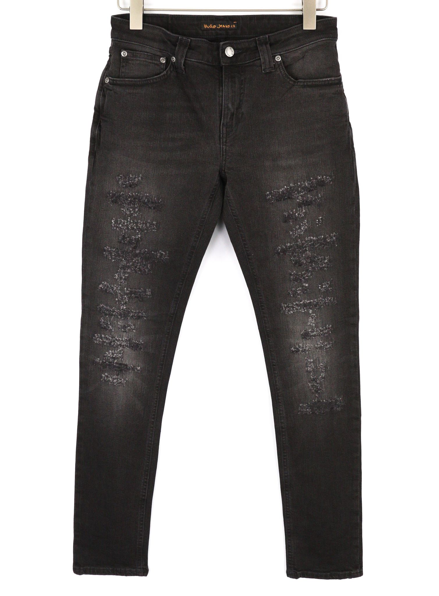Nudie Jeans SKINNY LIN W30/L32 Black Organic Ripped Washed 81907 Size US 30 / EU 46 - 1 Thumbnail