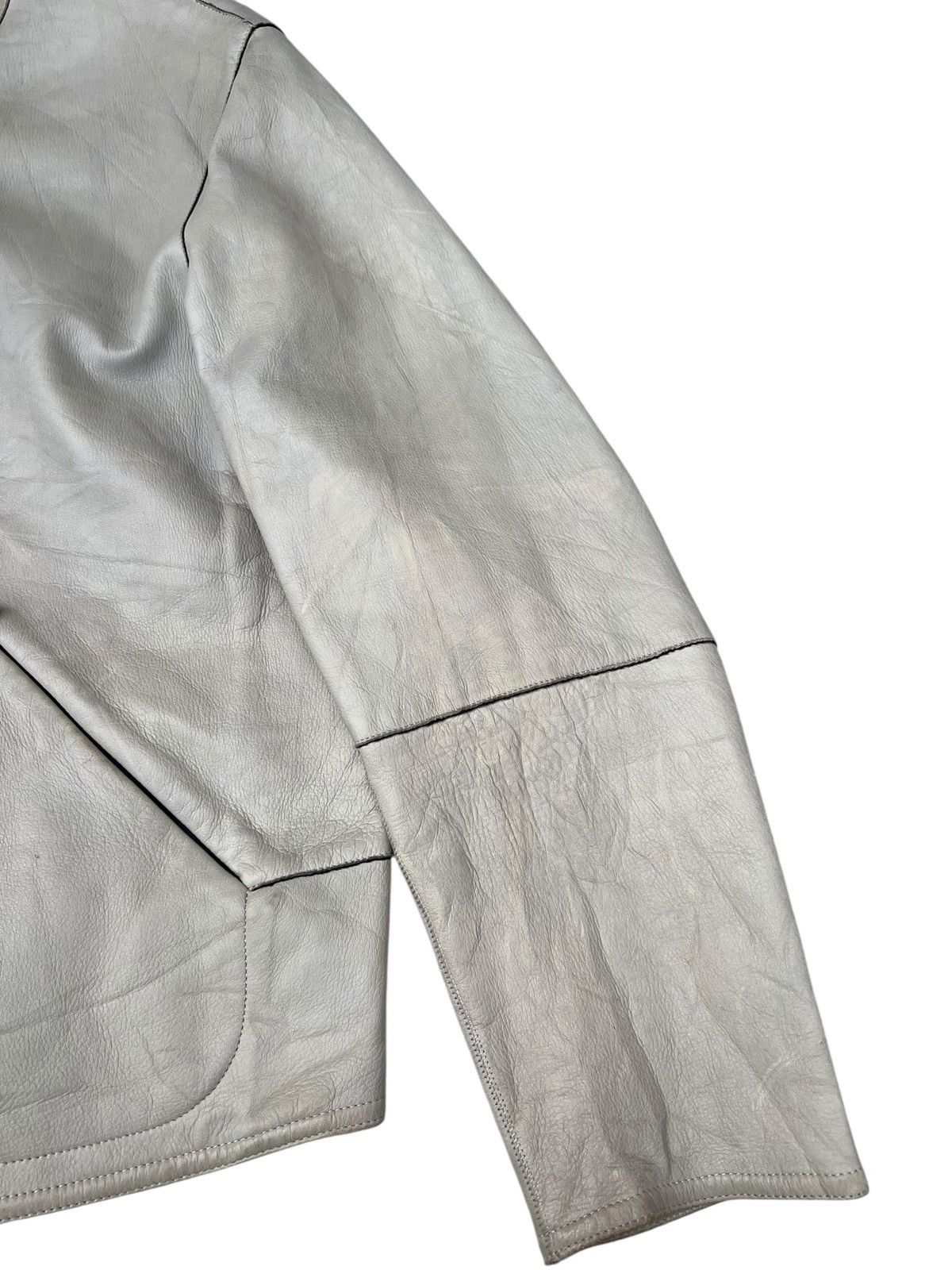 Giorgio Armani Archive Giorgio Armani Le Collezioni Leather Racer Jacket Size US S / EU 44-46 / 1 - 12 Thumbnail