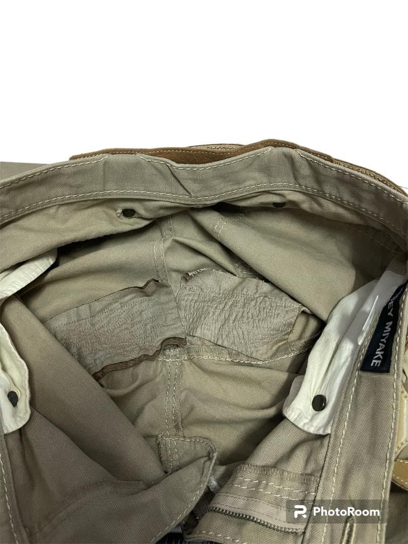 Issey Miyake Issey Miyake Early 2000 A/W Leather Trim Pants with Belt Size US 34 / EU 50 - 19 Thumbnail