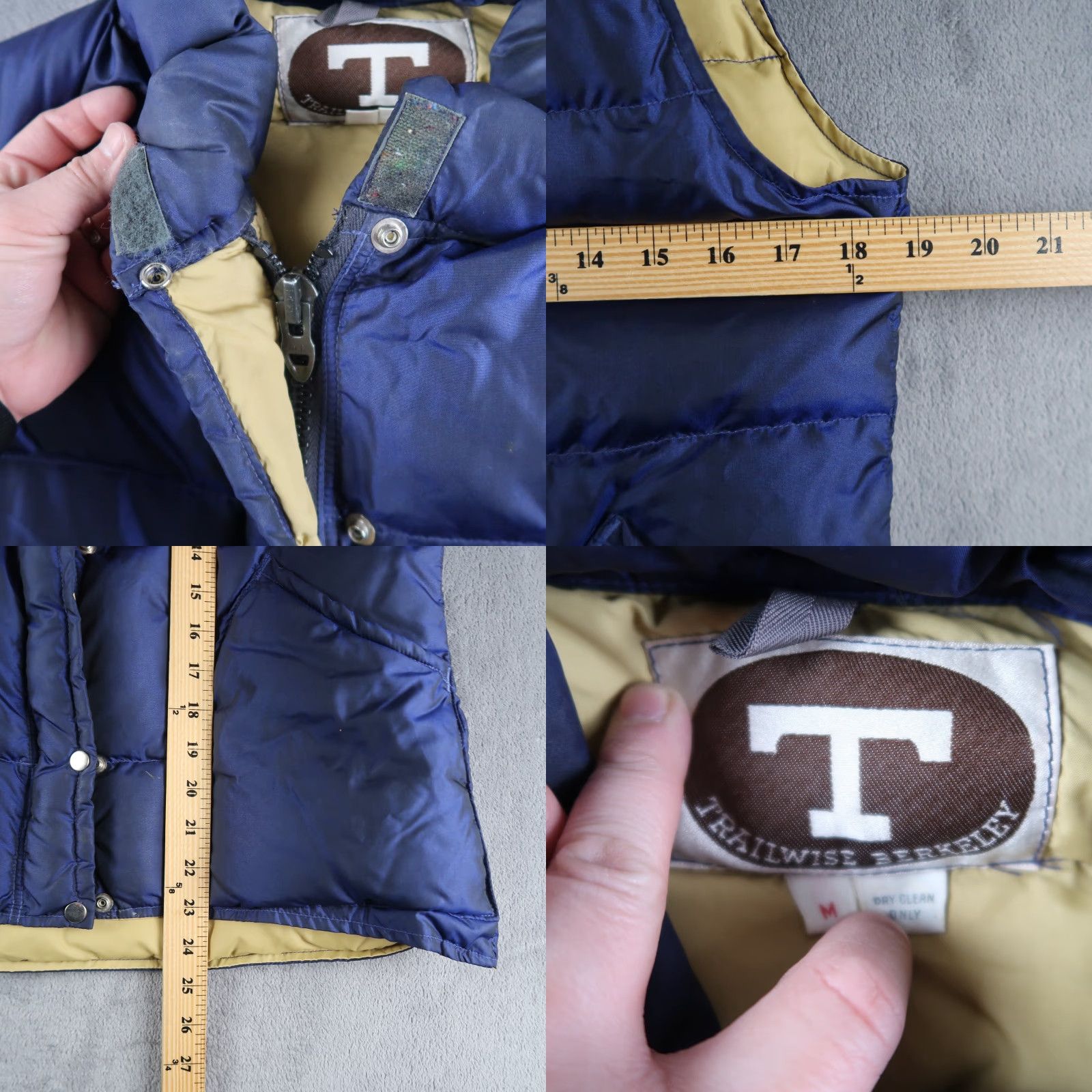 Vintage Vtg Trailwise Berkeley Metallic Blue Goosedown Quilter Puffer Vest Womens M Size M / US 6-8 / IT 42-44 - 8 Thumbnail