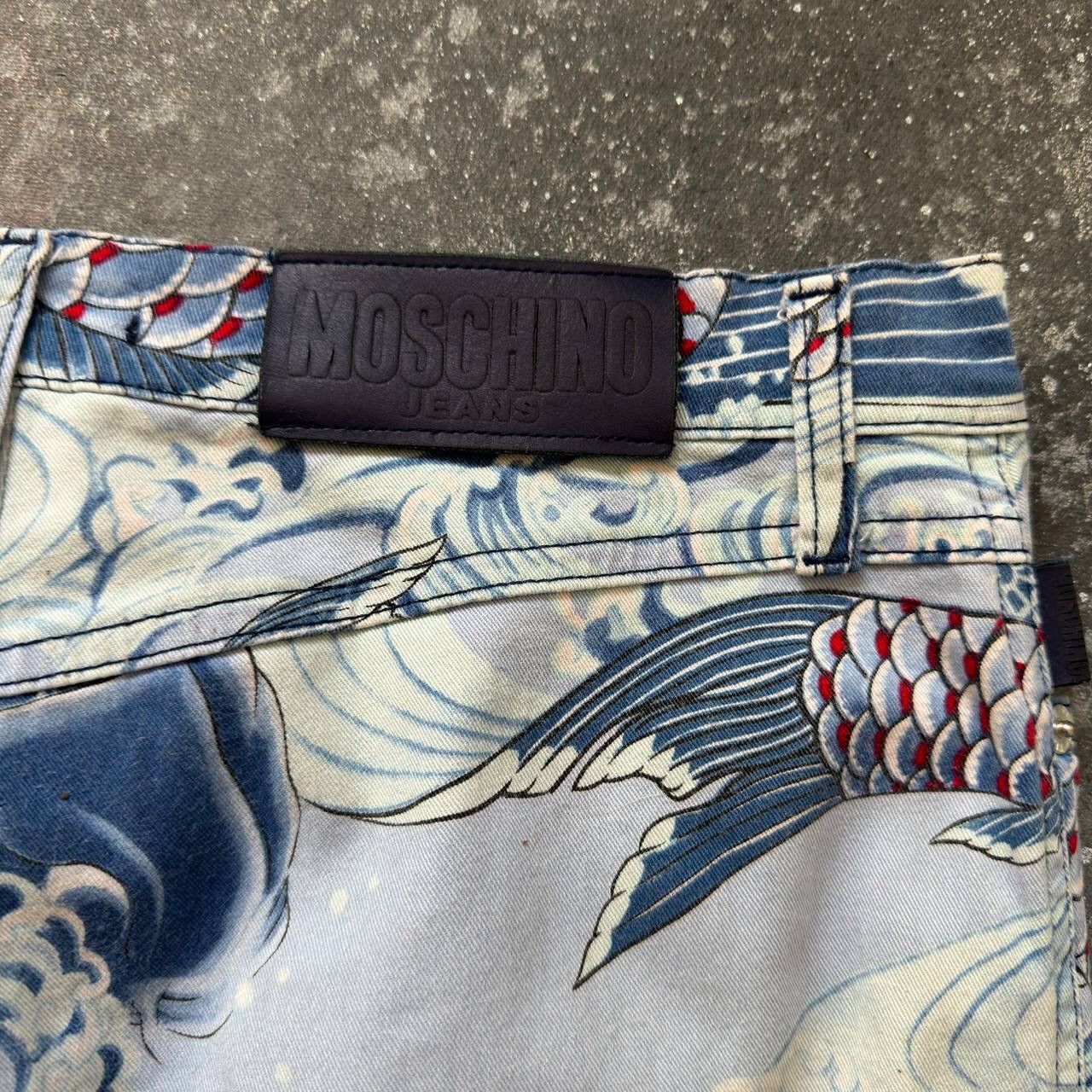 Moschino Moschino Japanese Koi Fish Retro Pants Size 28" / US 6 / IT 42 - 7 Thumbnail