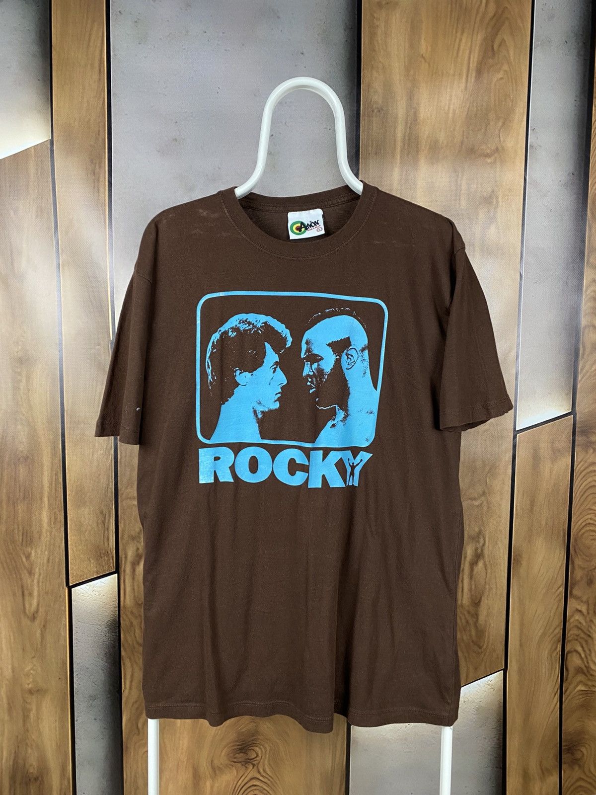 Vintage 🥊Vintage 90s T-Shirt Rocky Balboa Sylvester Stallone Boxing🥊 Size US L / EU 52-54 / 3 - 1 Thumbnail