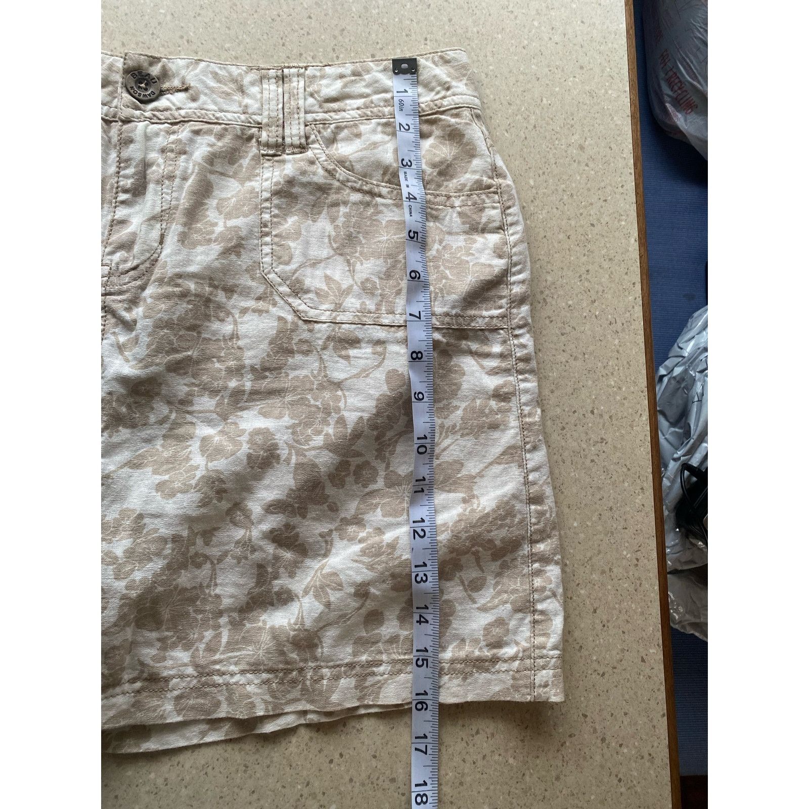 & Other Stories Floral Skirt Size 10 With Short Pockets and Zipper Size 33" - 8 Thumbnail