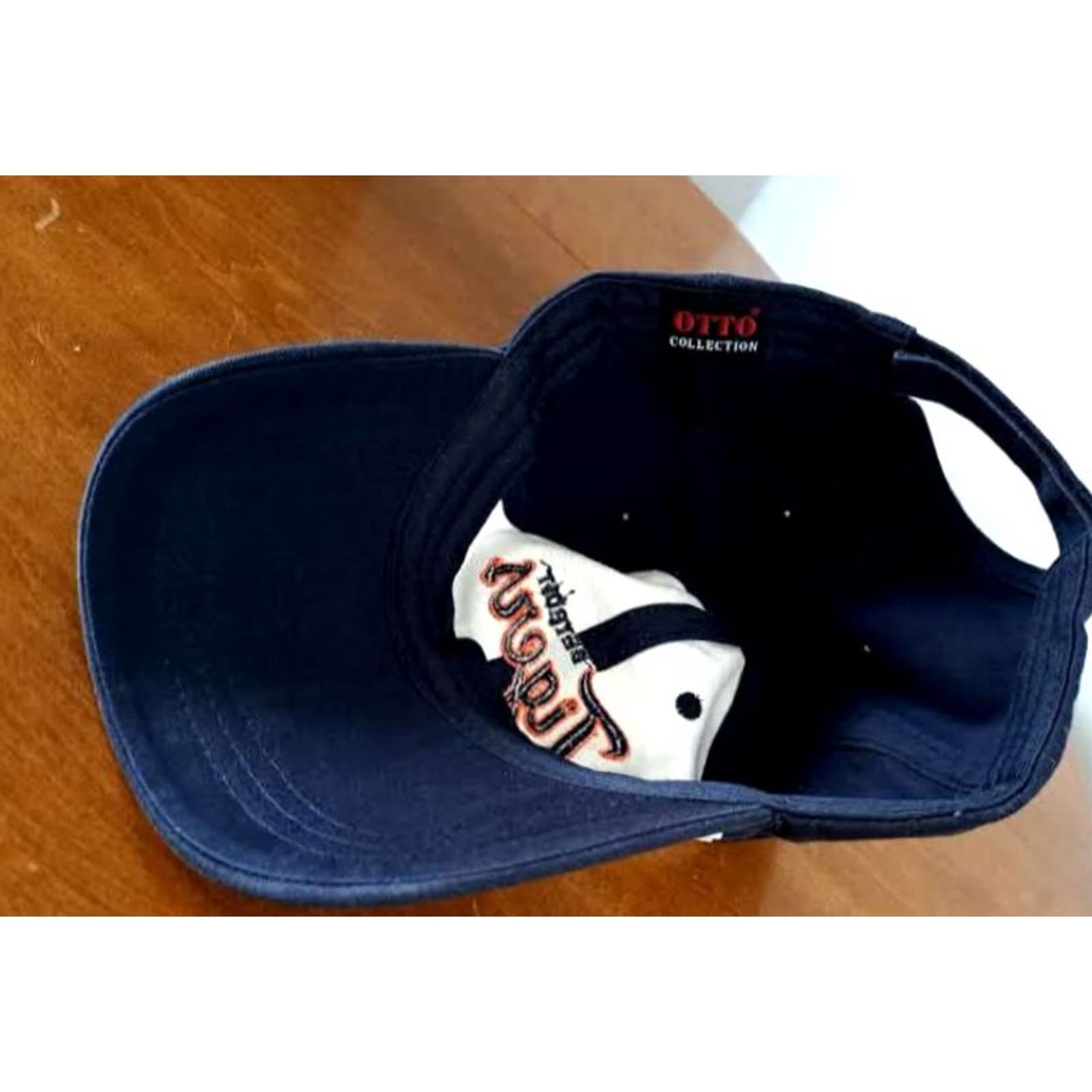 Vintage Detroit Tigers Miller Lite Hat Adjustable Size Strap Otto EUC Baseball Cap Men Blue & White Cotton Sports Size ONE SIZE - 4 Thumbnail