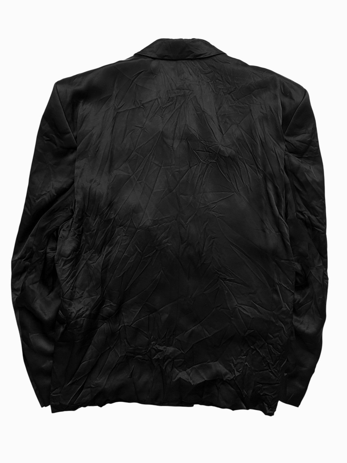 Balenciaga 2023 Double Breasted Wrinkle Satin Steroid Blazer Jacket Size US M / EU 48-50 / 2 - 4 Thumbnail