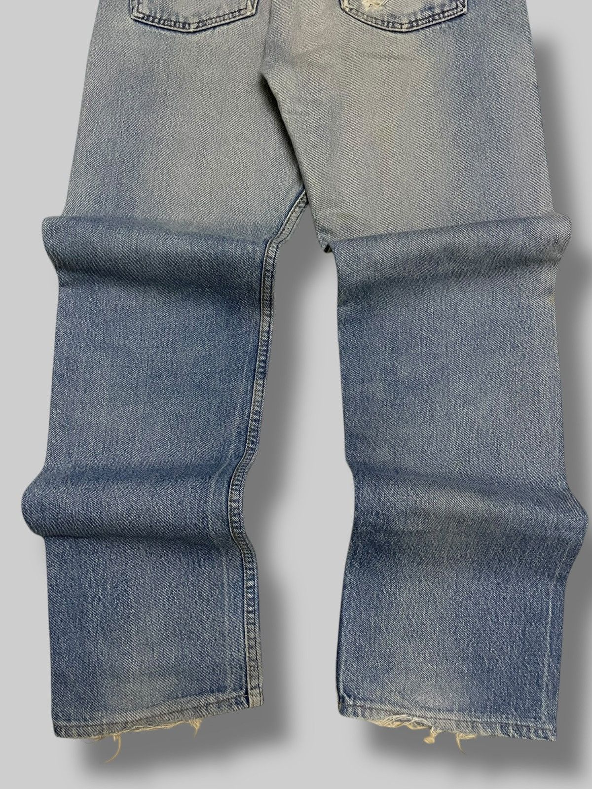 Levi's Vintage Clothing Vintage Og 1990s Original Levis 501 Distressed Clean Denim Size US 29 - 11 Thumbnail