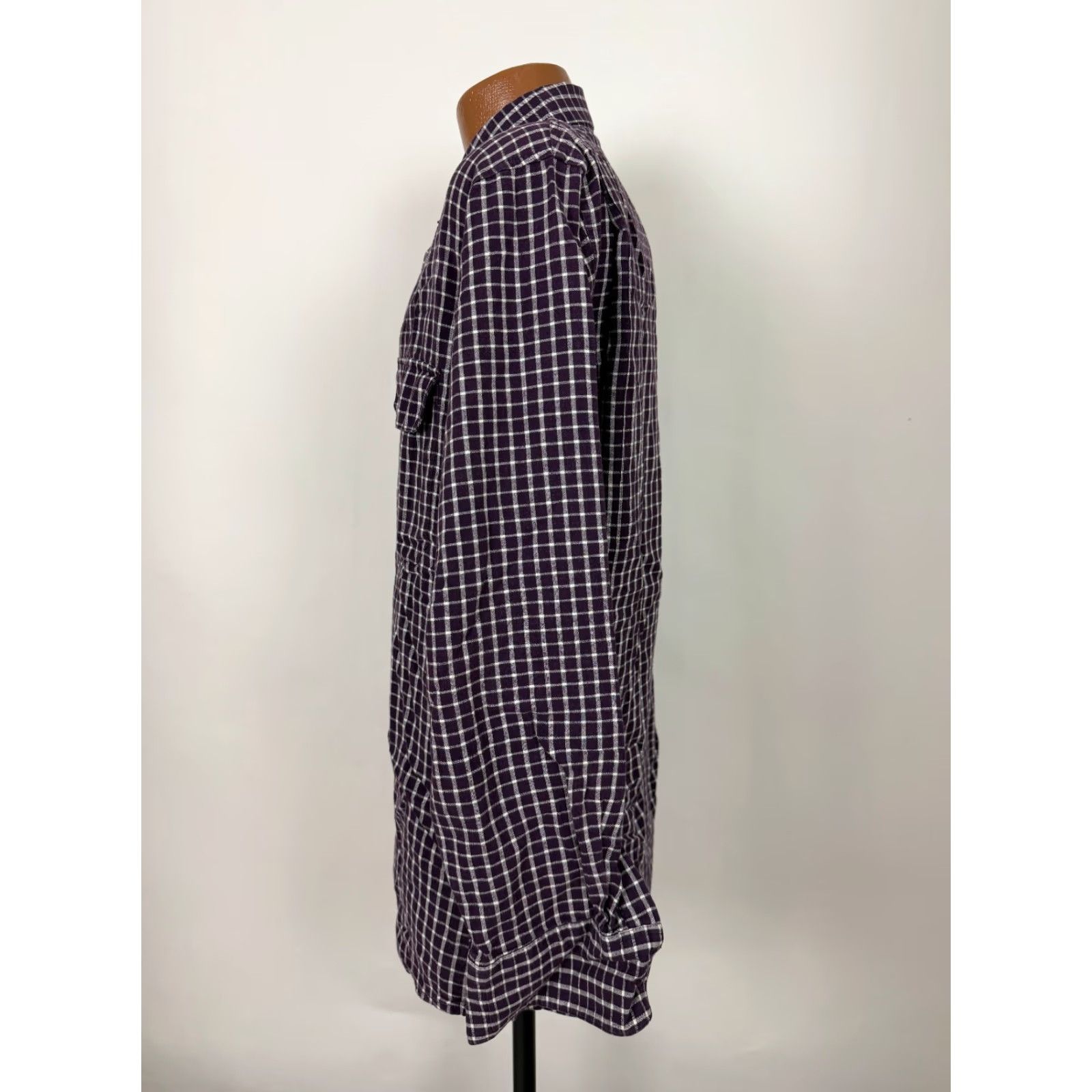Walls VINTAGE Walls Ranch Wear Shirt Men Medium Button-Down Purple Check Western Cowboy Cotton Fashion Shirt Size US M / EU 48-50 / 2 - 7 Thumbnail