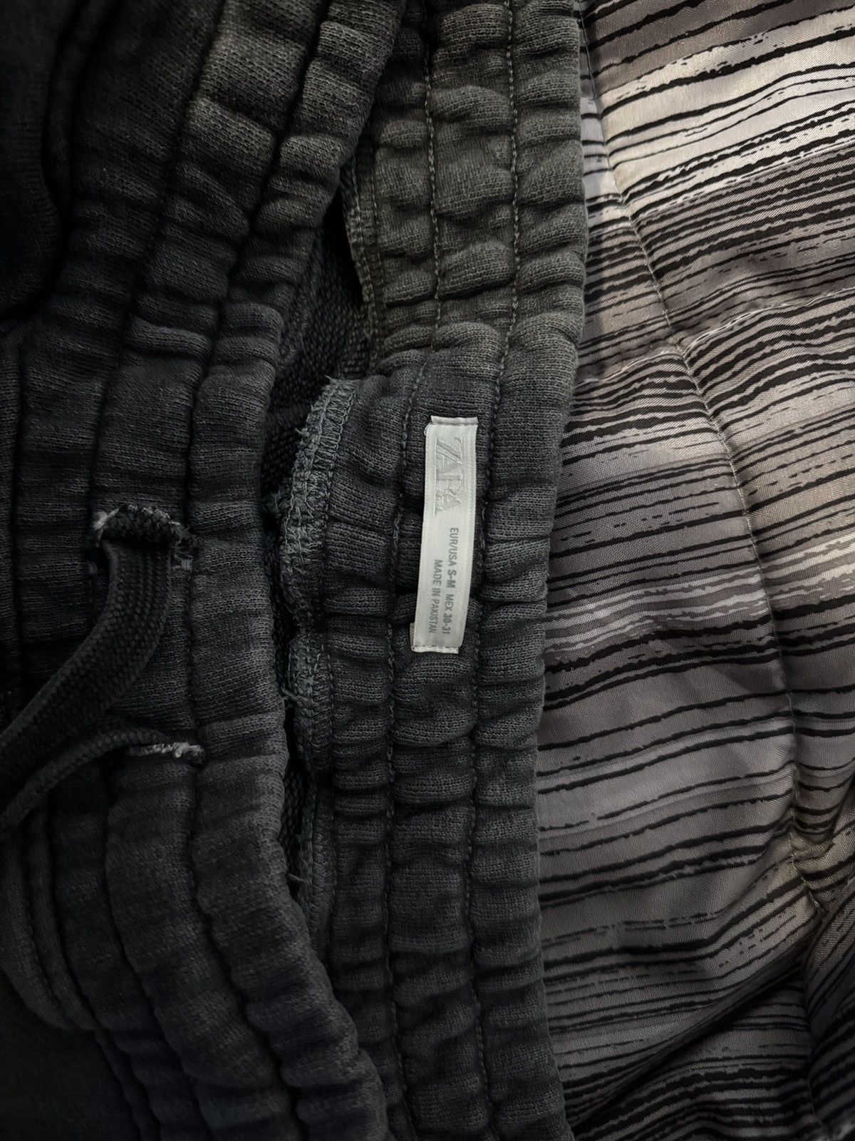 Zara Zara Gray Oversized Sweatpants Size US 30 / EU 46 - 3 Thumbnail