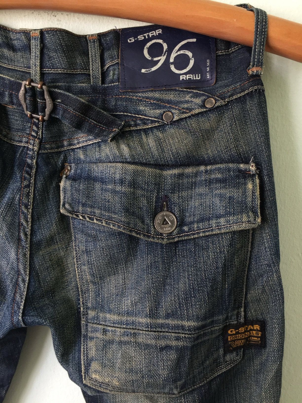 G-Star G Star Raw ELWOOD HERITAGE EMBRO NARROW Denim Slim Leg Size US 28 / EU 44 - 13 Thumbnail
