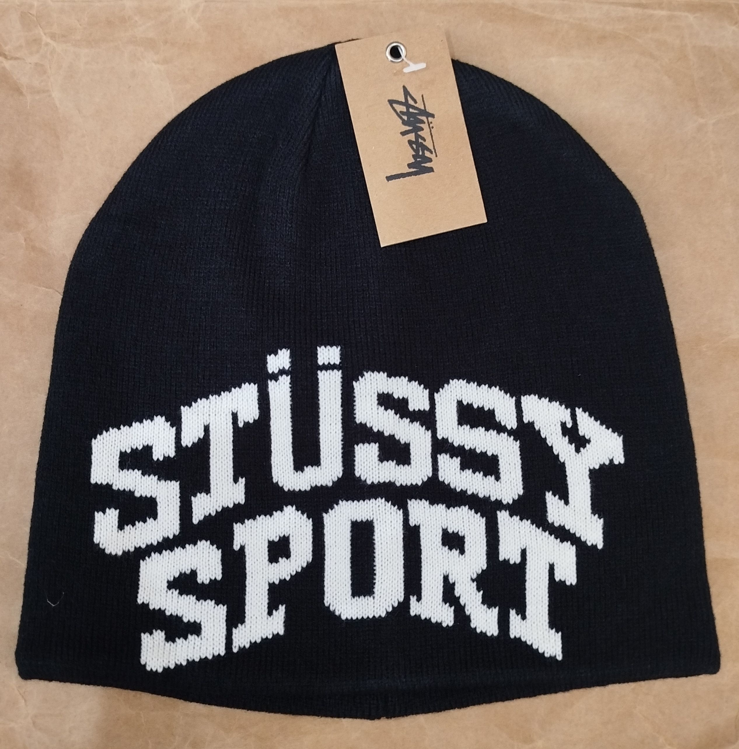 Stussy × Vintage Stussy Sport Jacquard Skullcap Beanie | Grailed